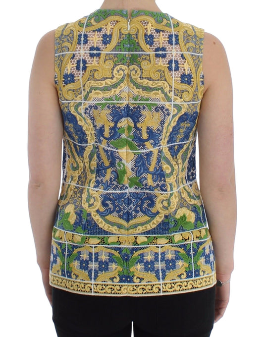 Decorative backless top with intricate design