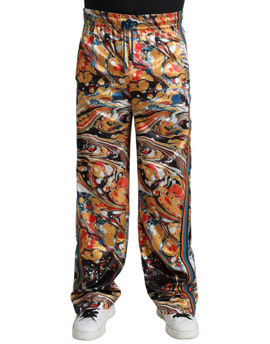 Colorful pants with a pattern on them