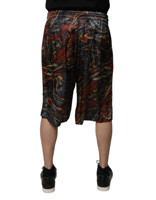 Men's shorts with a colorful pattern