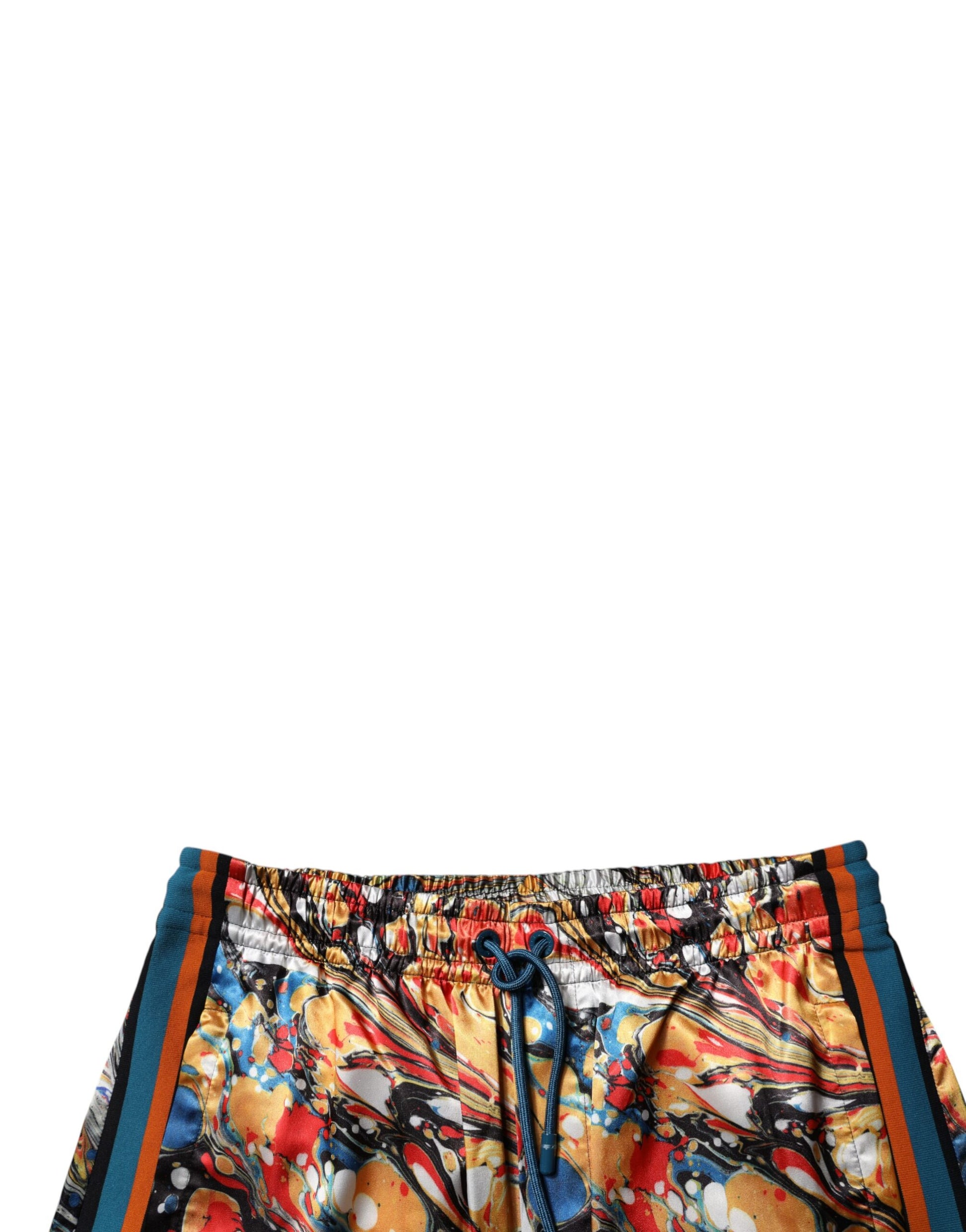 Colorful shorts with a floral pattern