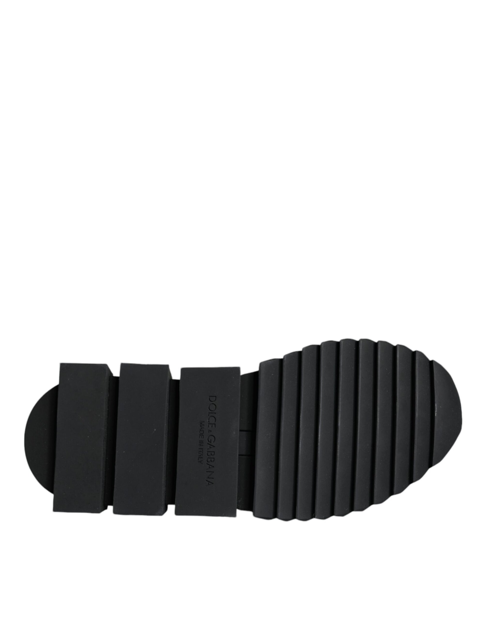 Black rubber sole of a shoe