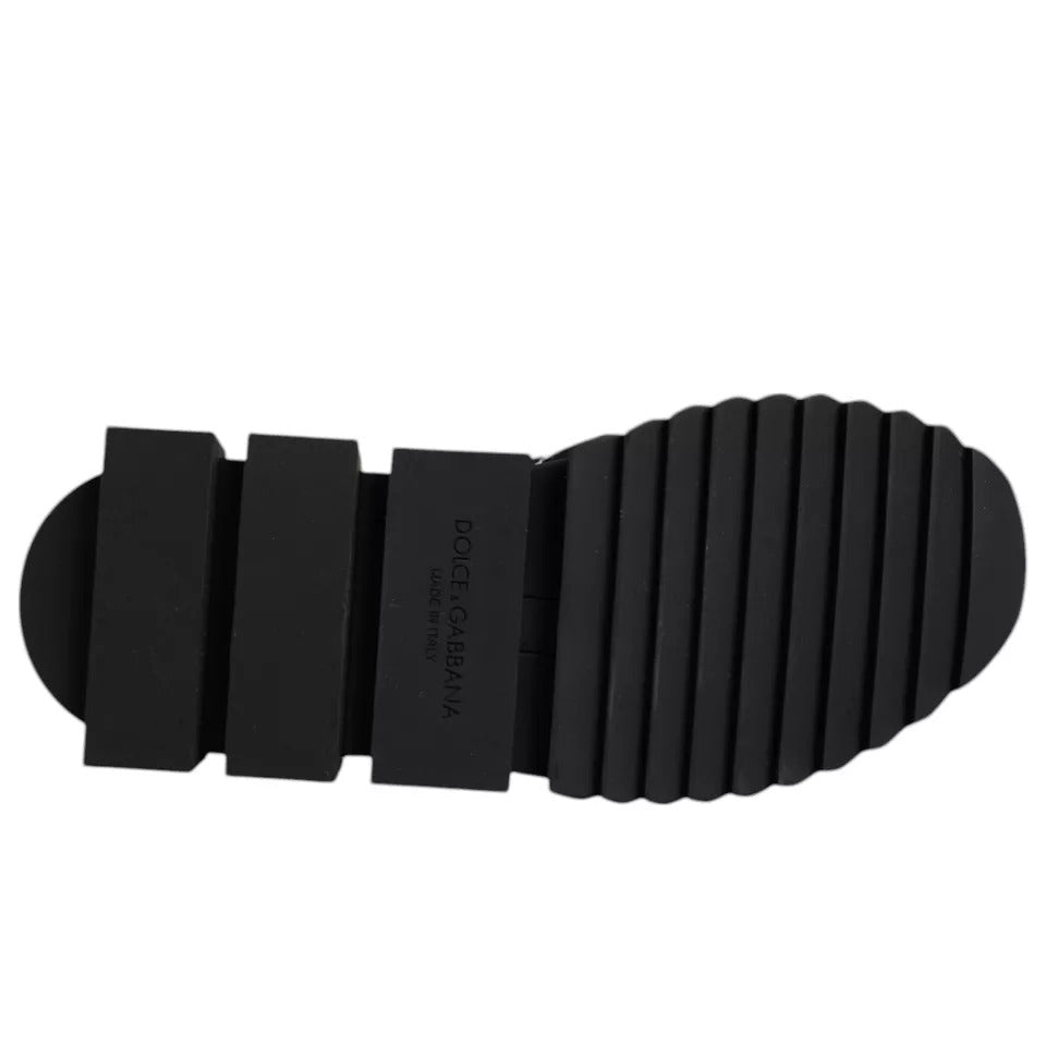 Black shoe sole with ridges for grip
