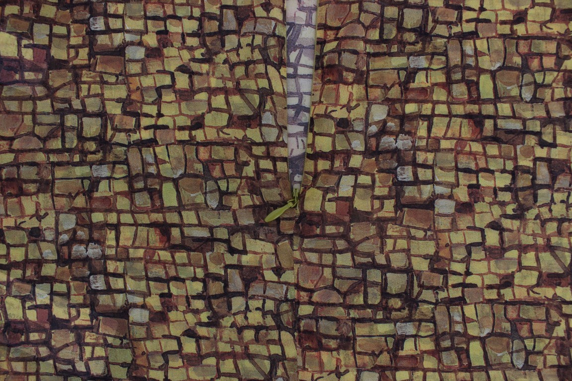 Mosaic artwork composed of various colored tiles