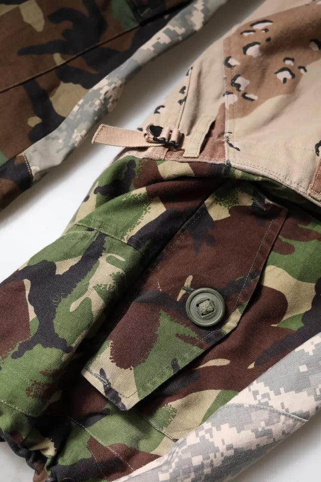 Camouflage military uniform pants
