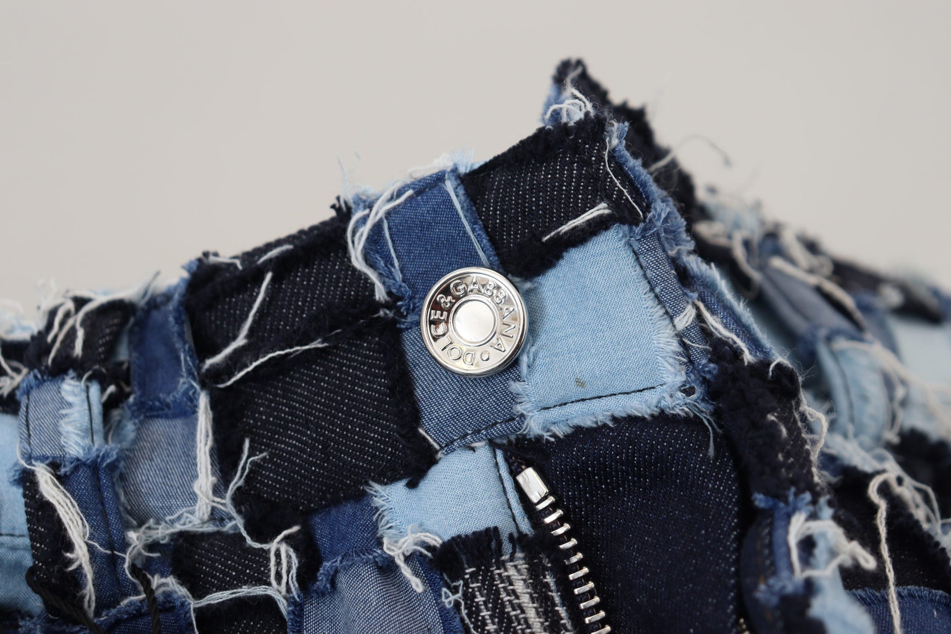 Denim jacket with button closure