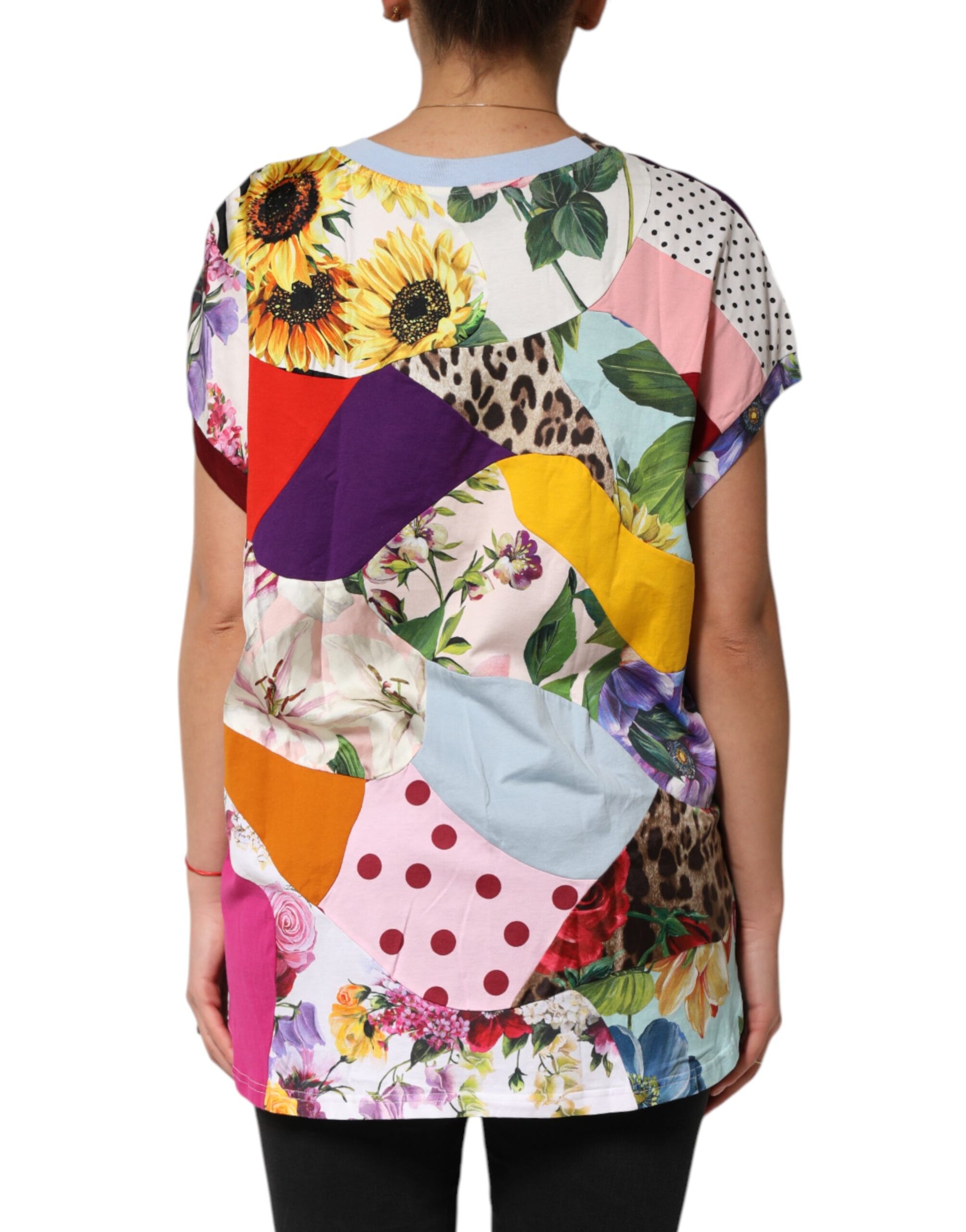 Colorful floral patterned t-shirt