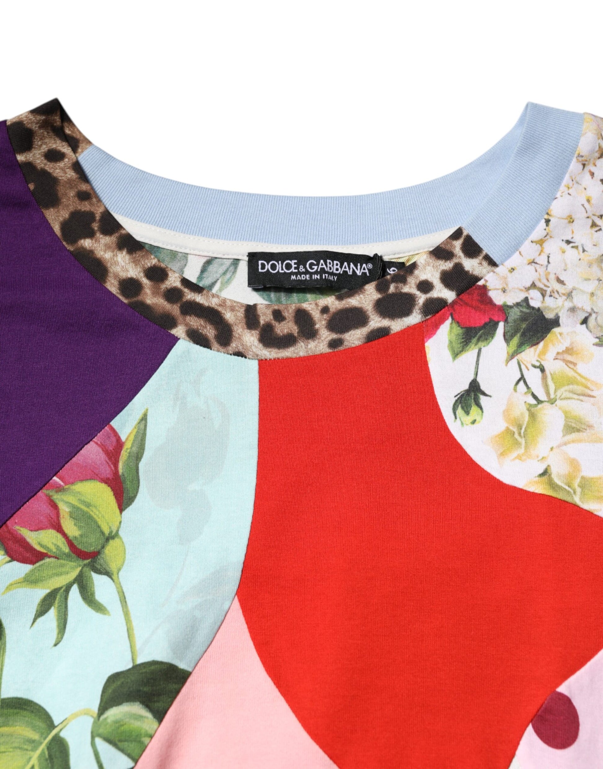 Colorful patterned shirt on hanger