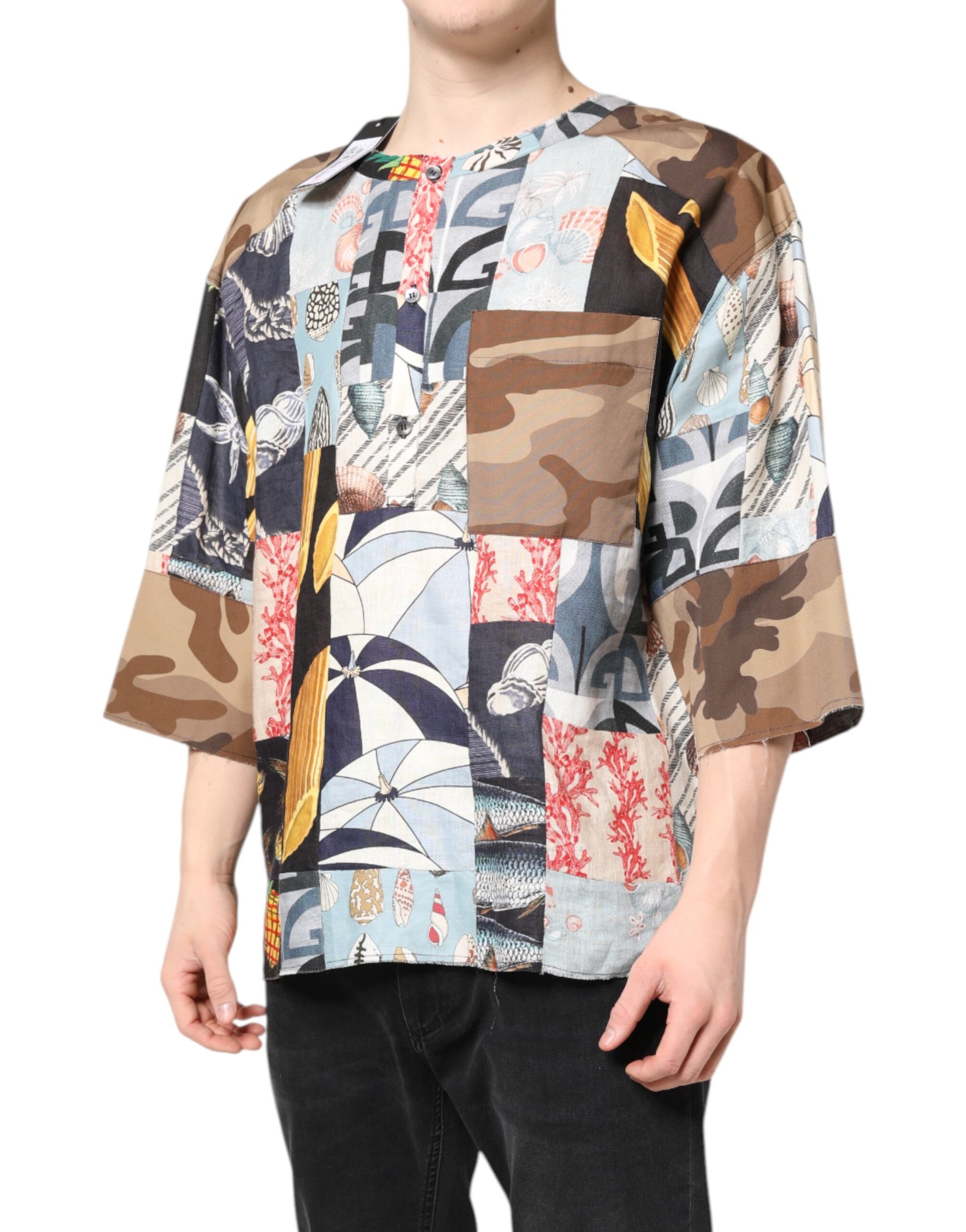 Camouflage patterned shirt on a mannequin