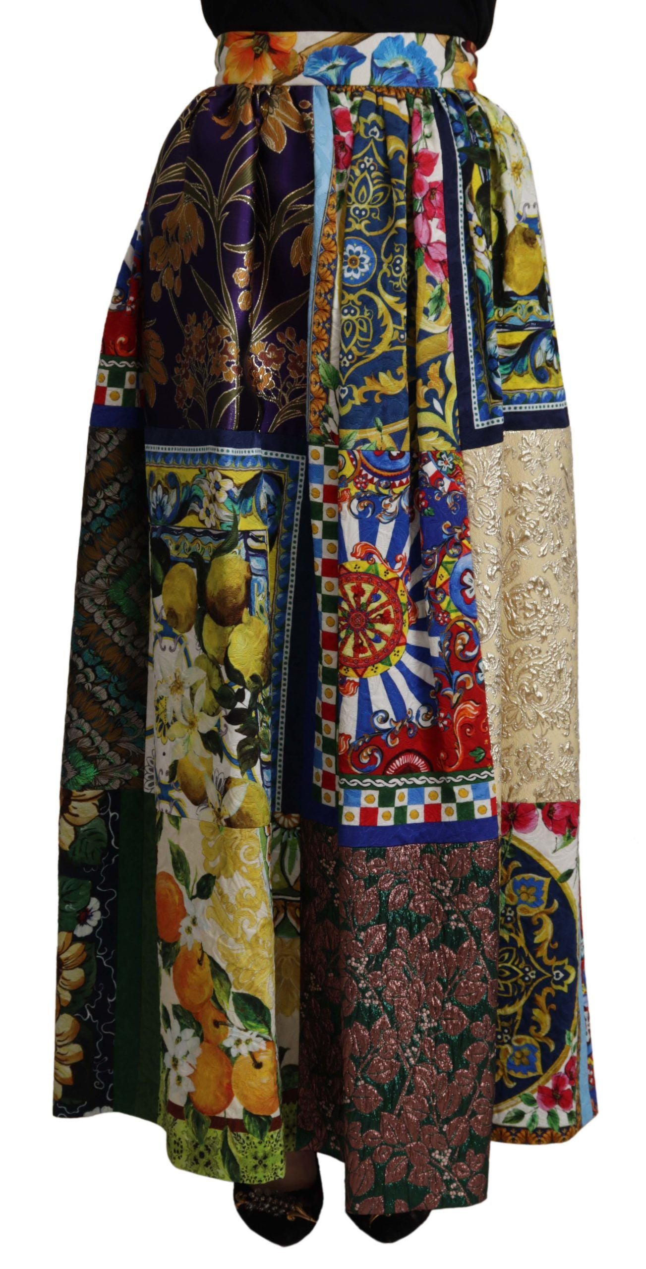 Colorful quilted coat with hood