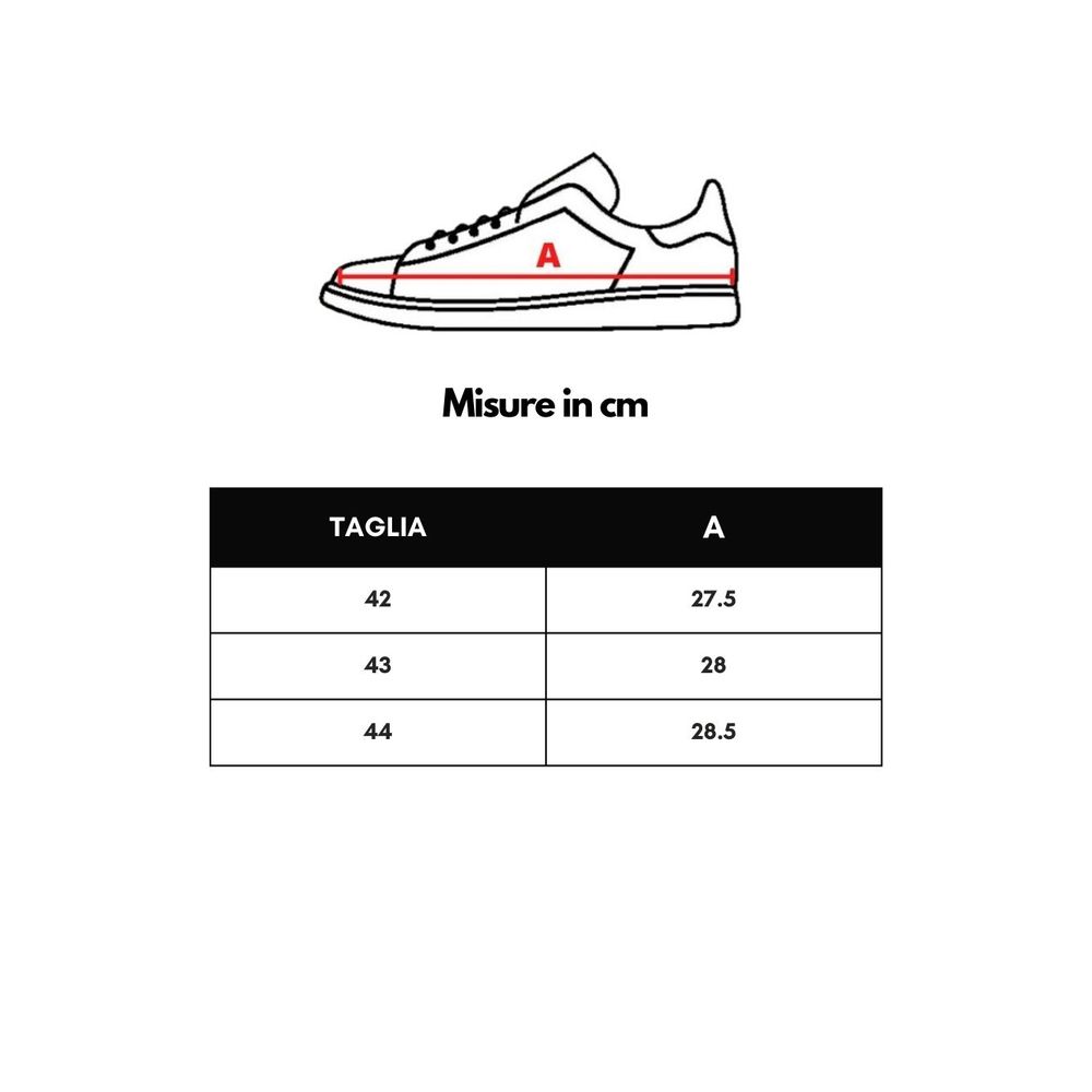 Pair of white sneakers with red laces and soles