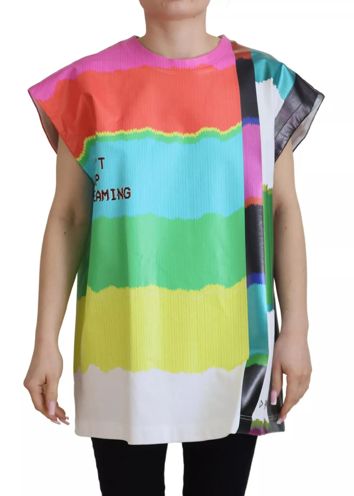 Colorful abstract print dress