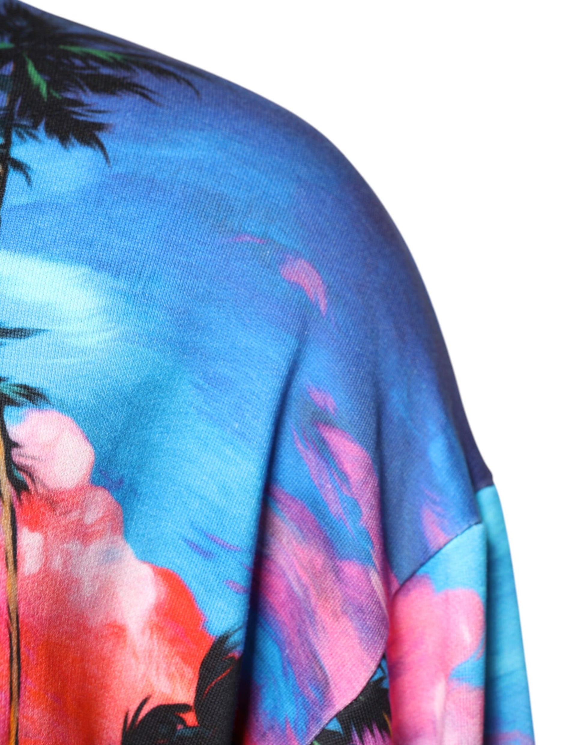 Colorful floral print scarf