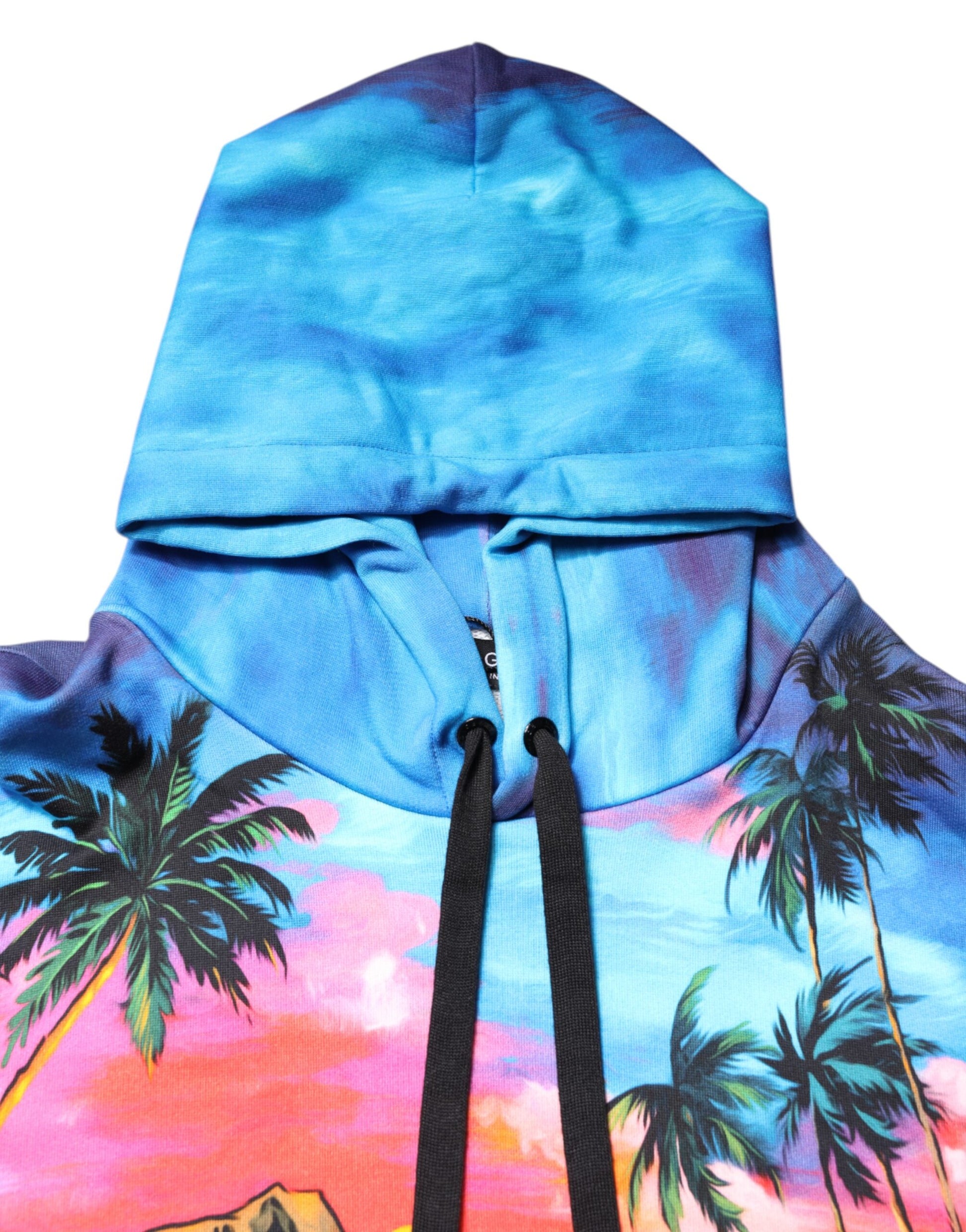 Colorful hoodie with palm trees on front