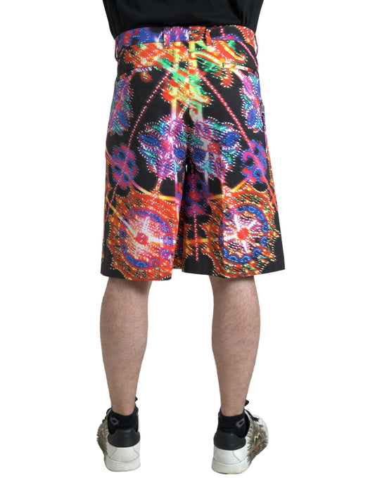 Colorful shorts with a vibrant pattern