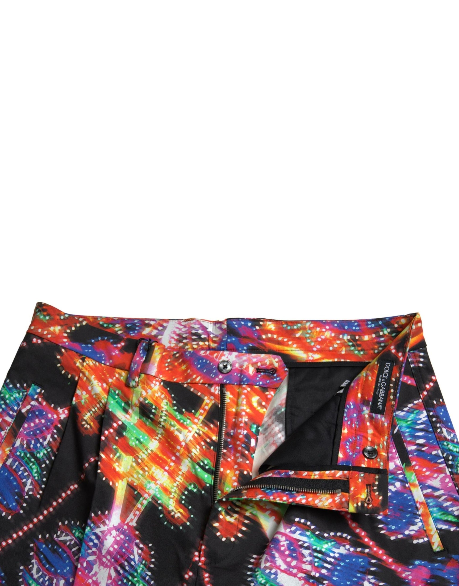 Colorful shorts with a vibrant pattern