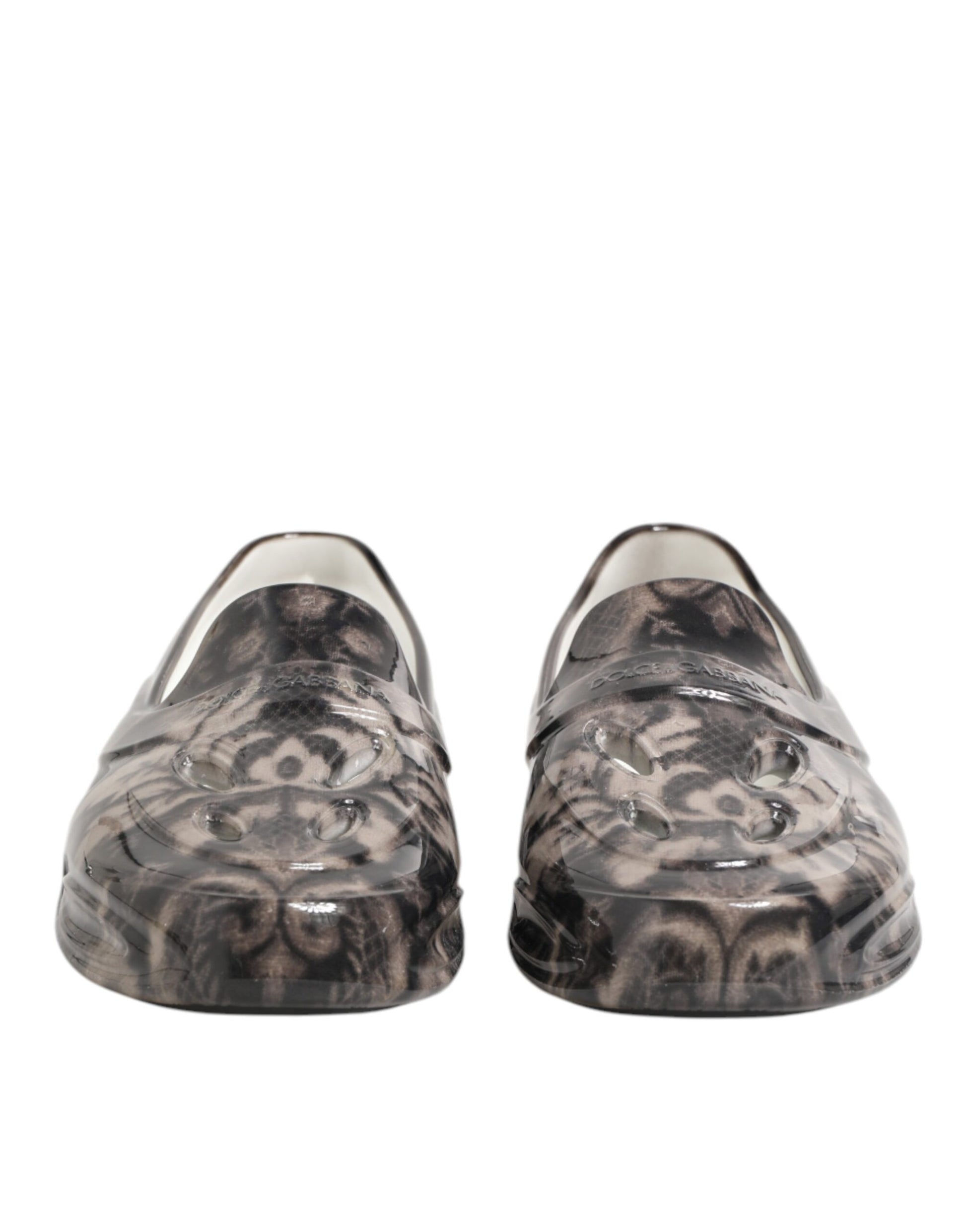 Pair of women's shoes with animal print design