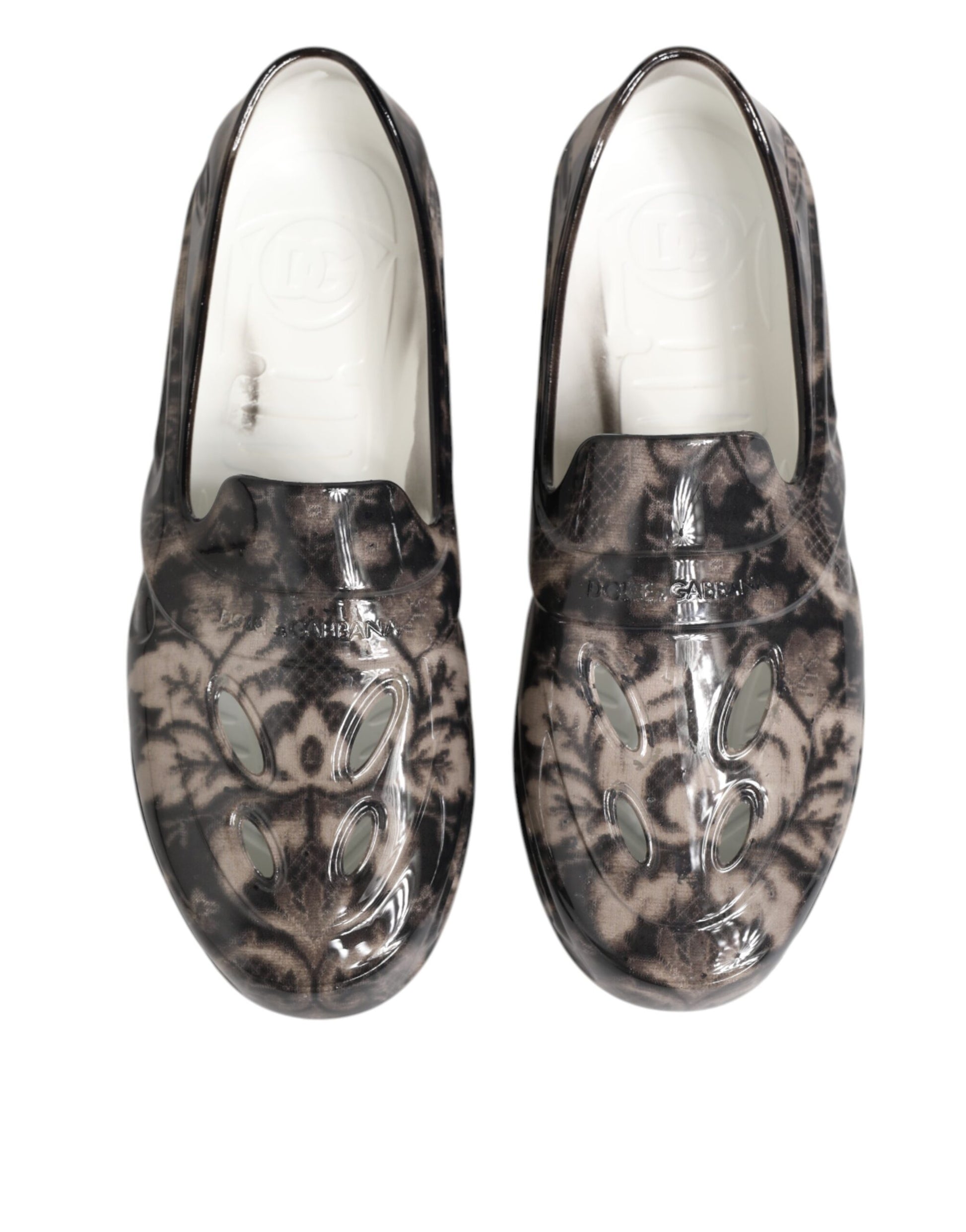 Pair of women's shoes with animal print design