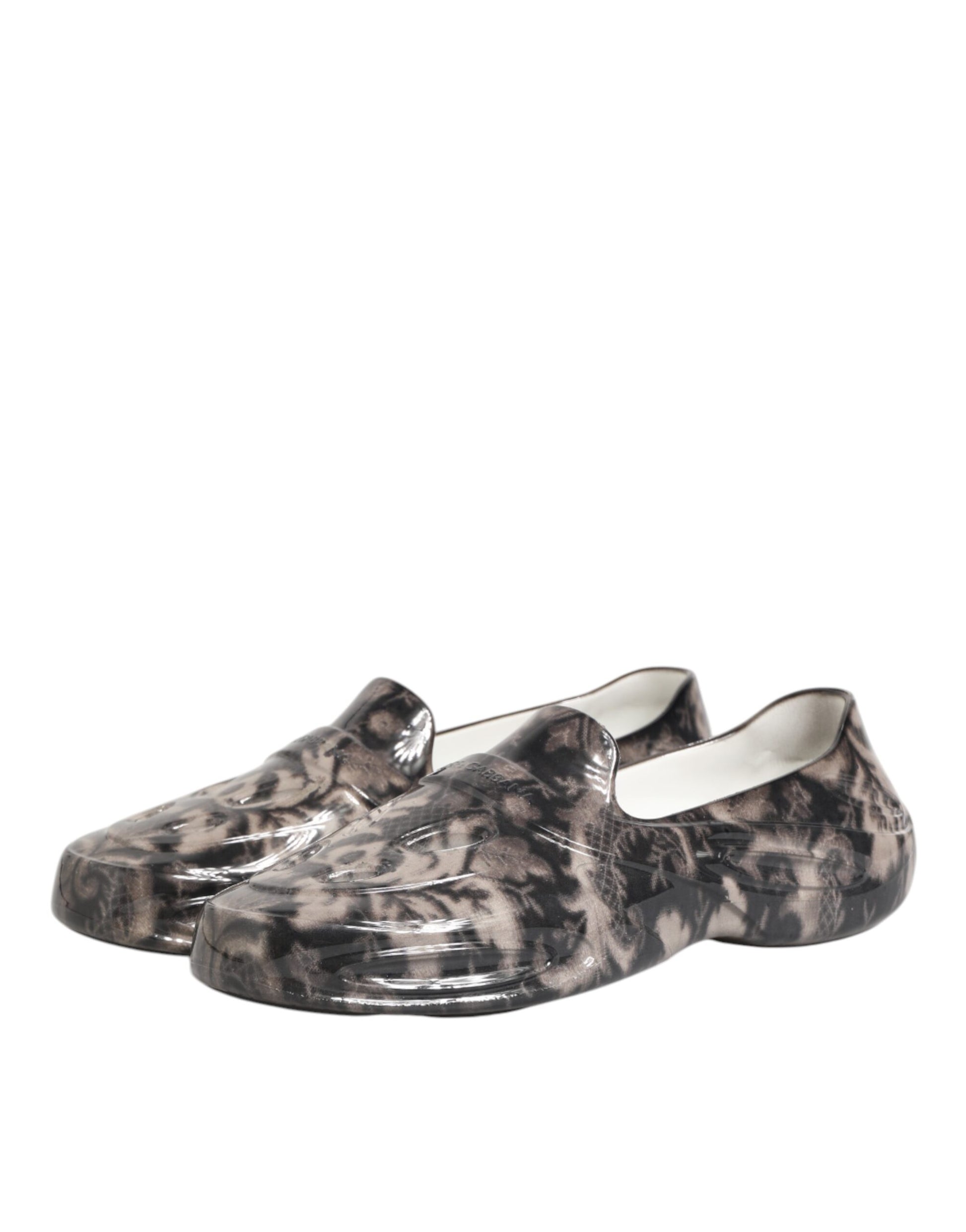 Pair of women's shoes with animal print design