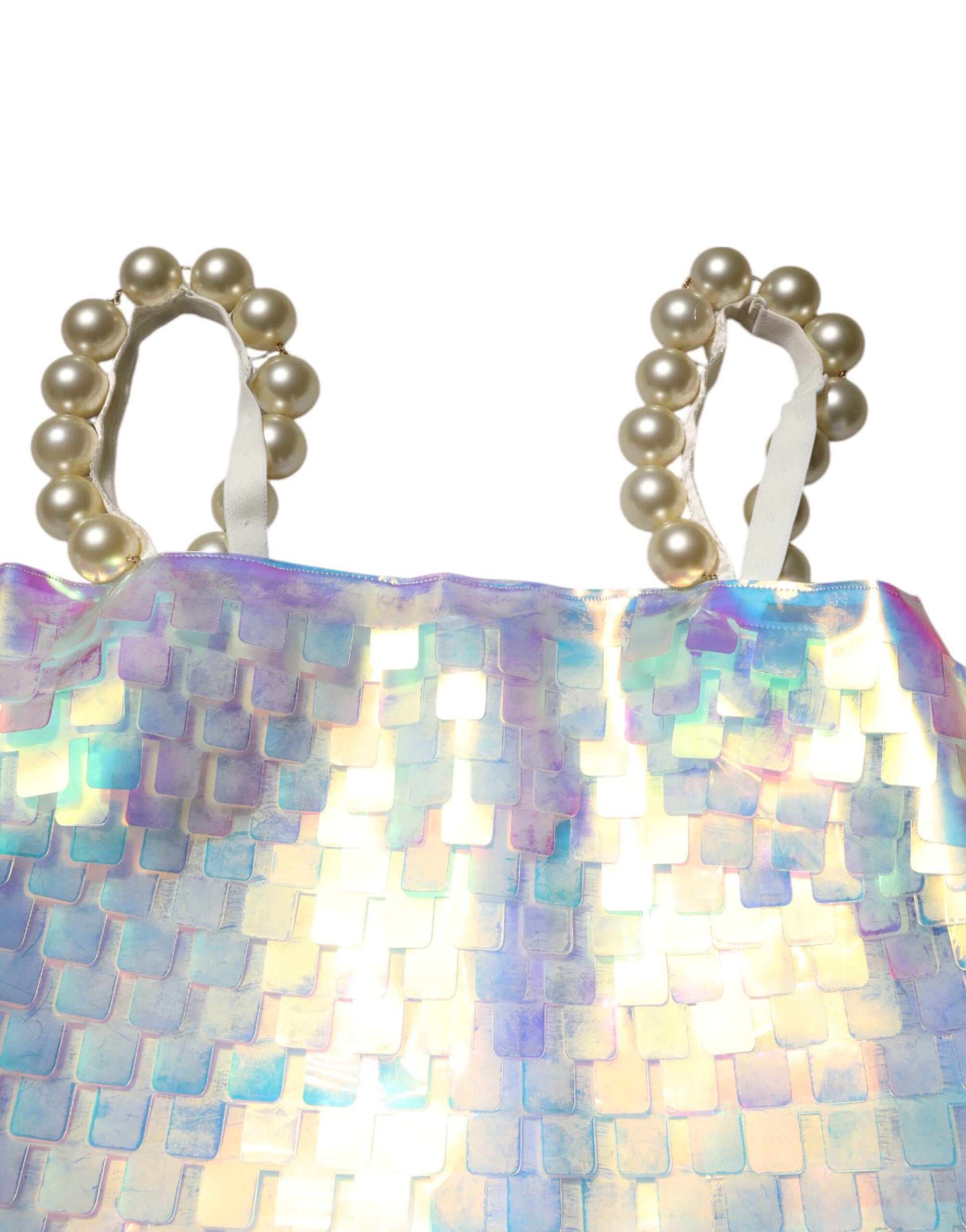 A multicolored sequin holographic mini dress with a shiny texture