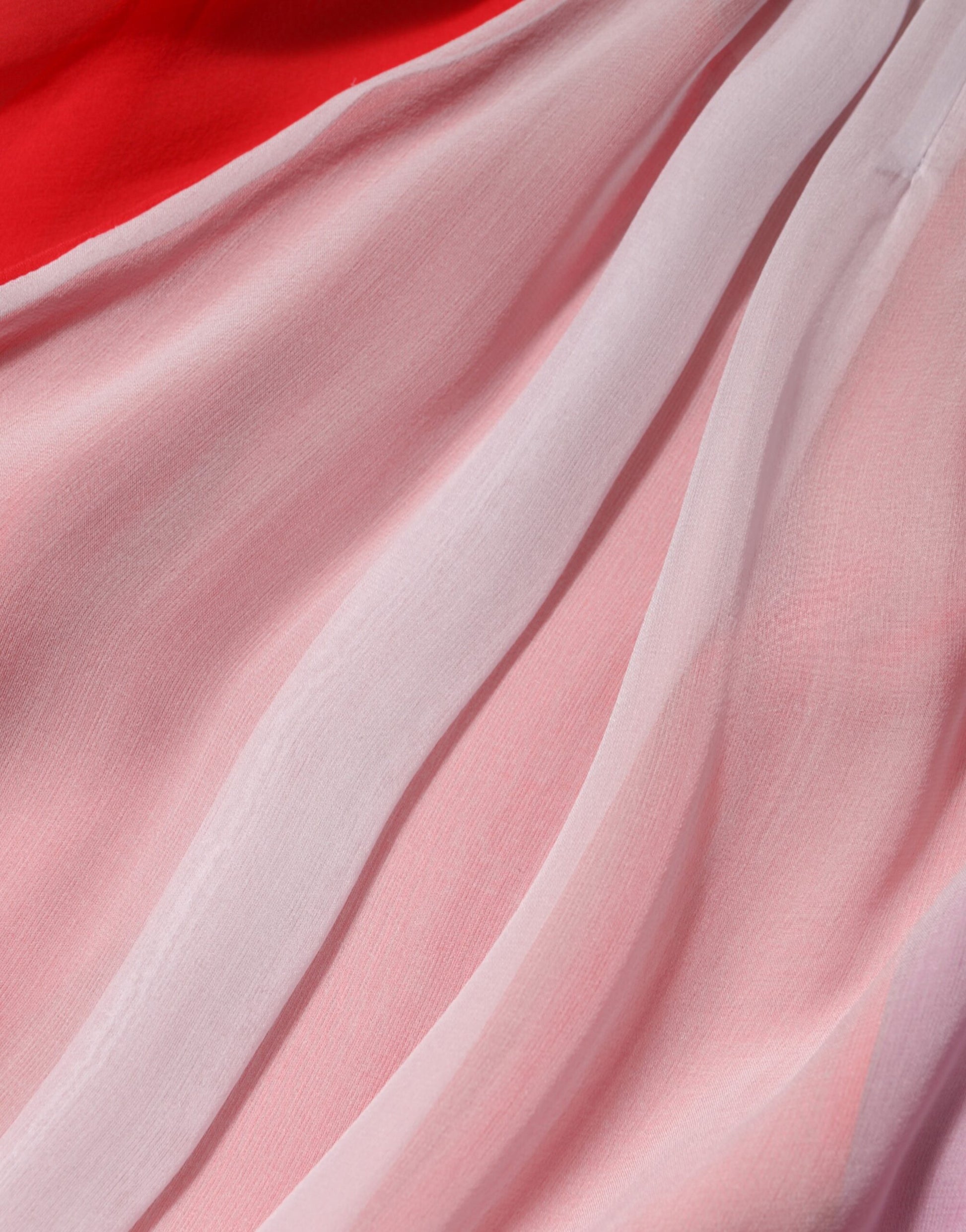 Pink fabric with ruffles