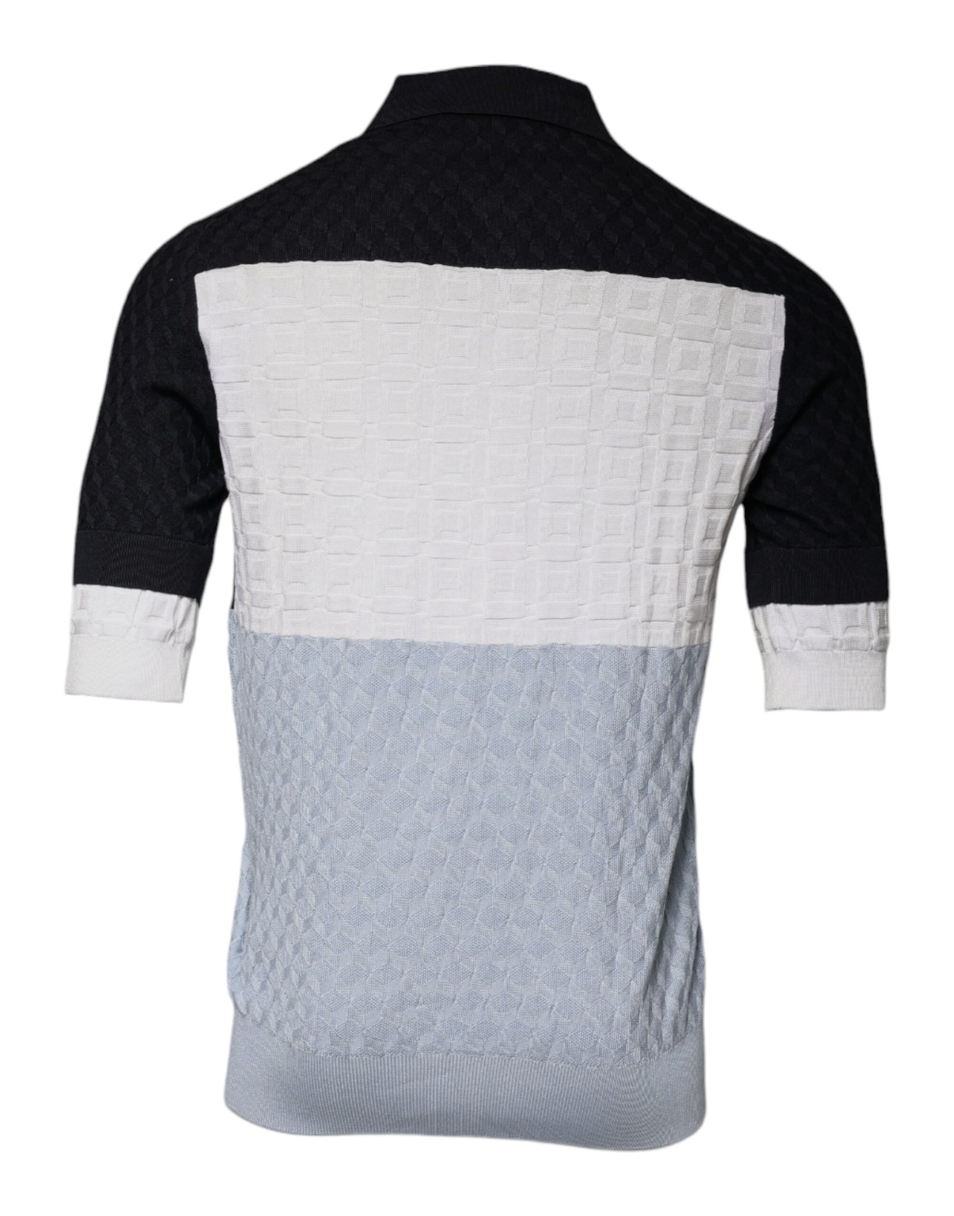 Men's long sleeve shirt with a patterned back
