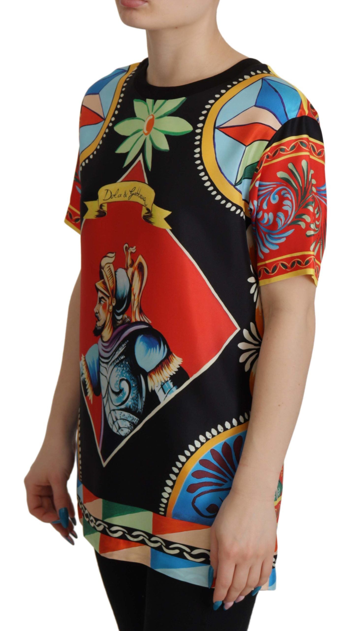 Colorful printed tunic top