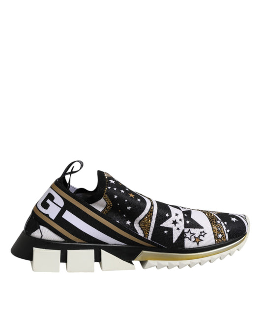 High top sneaker with patterned design on side