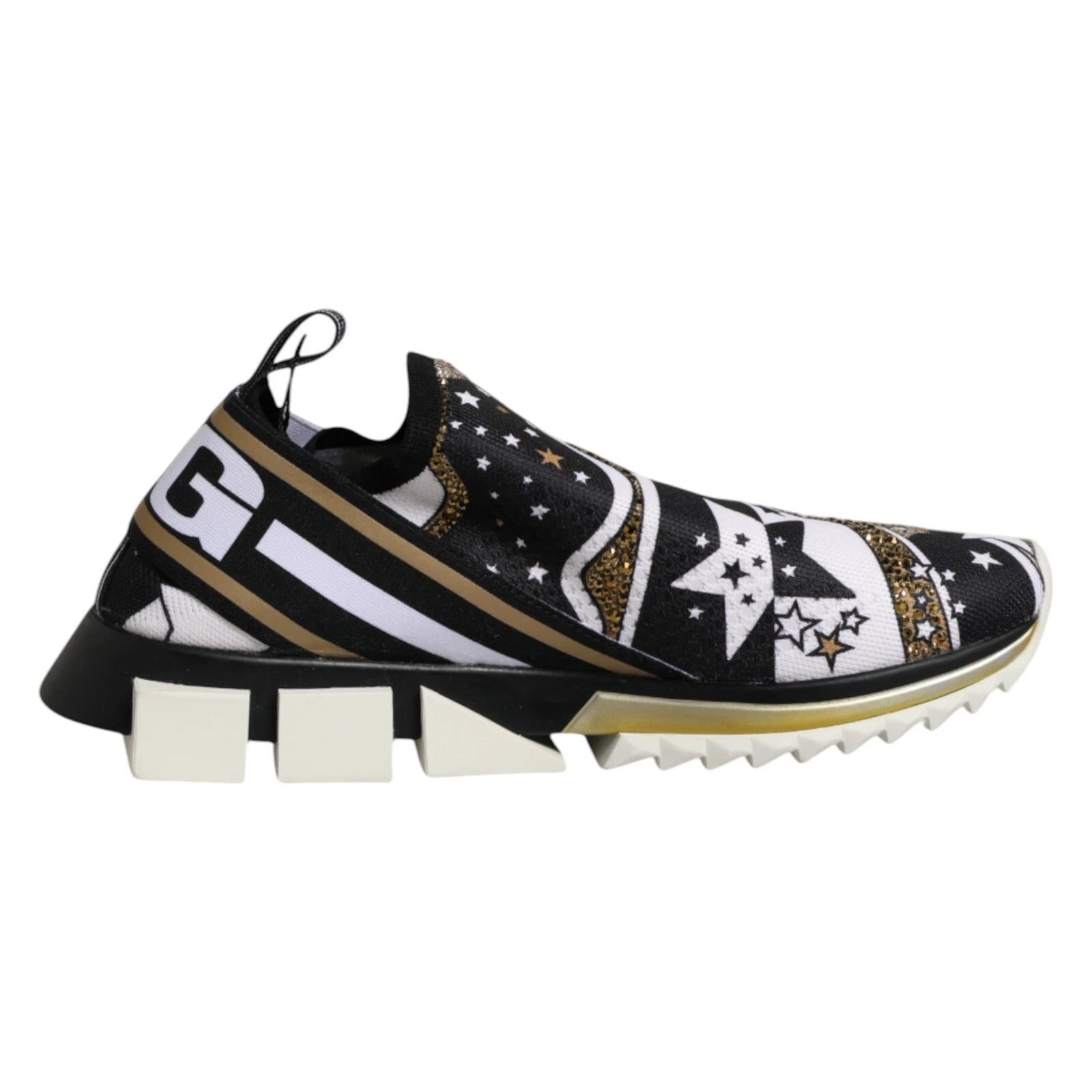 Colorful sneaker with star pattern on side