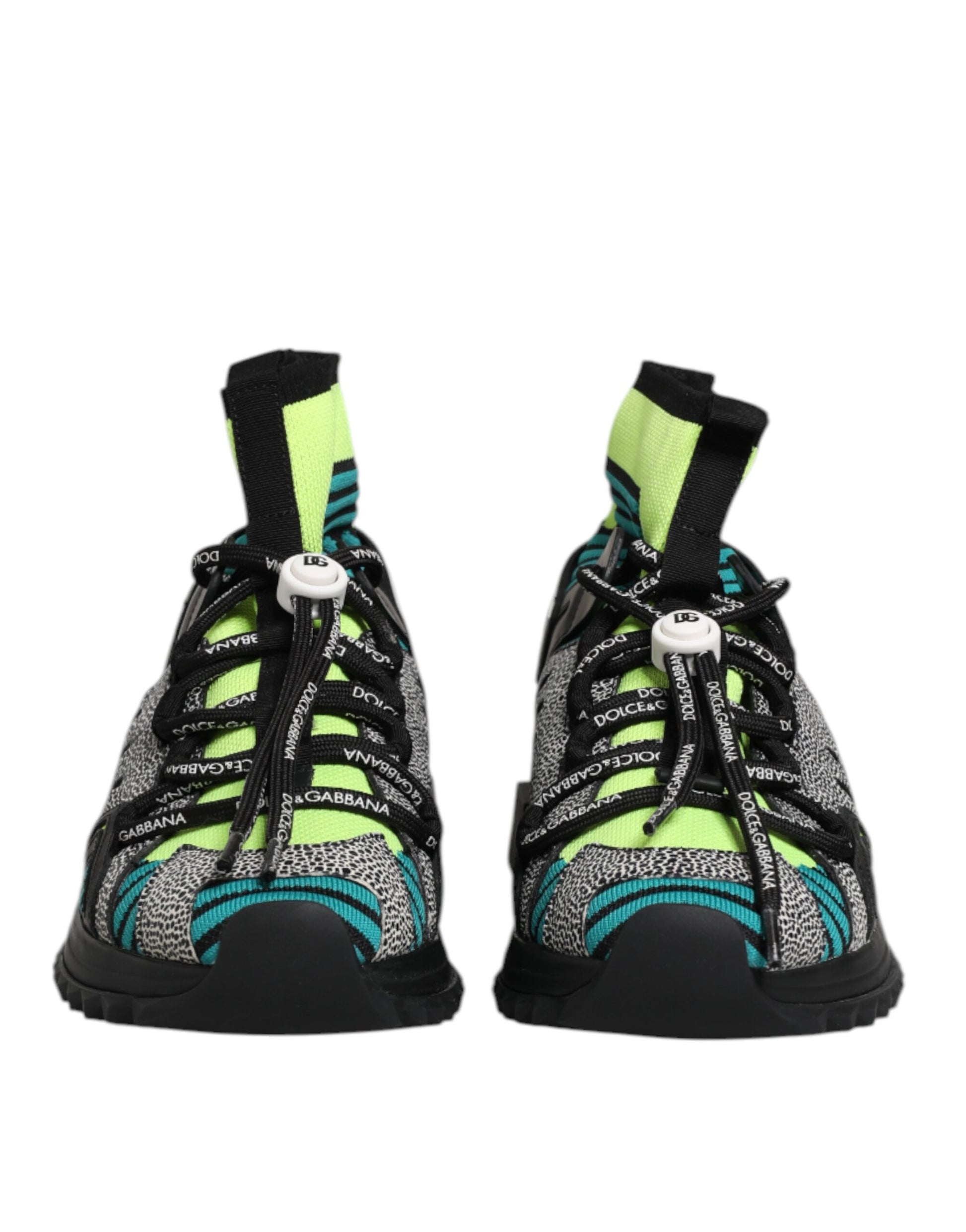 Pair of colorful hiking boots with laces