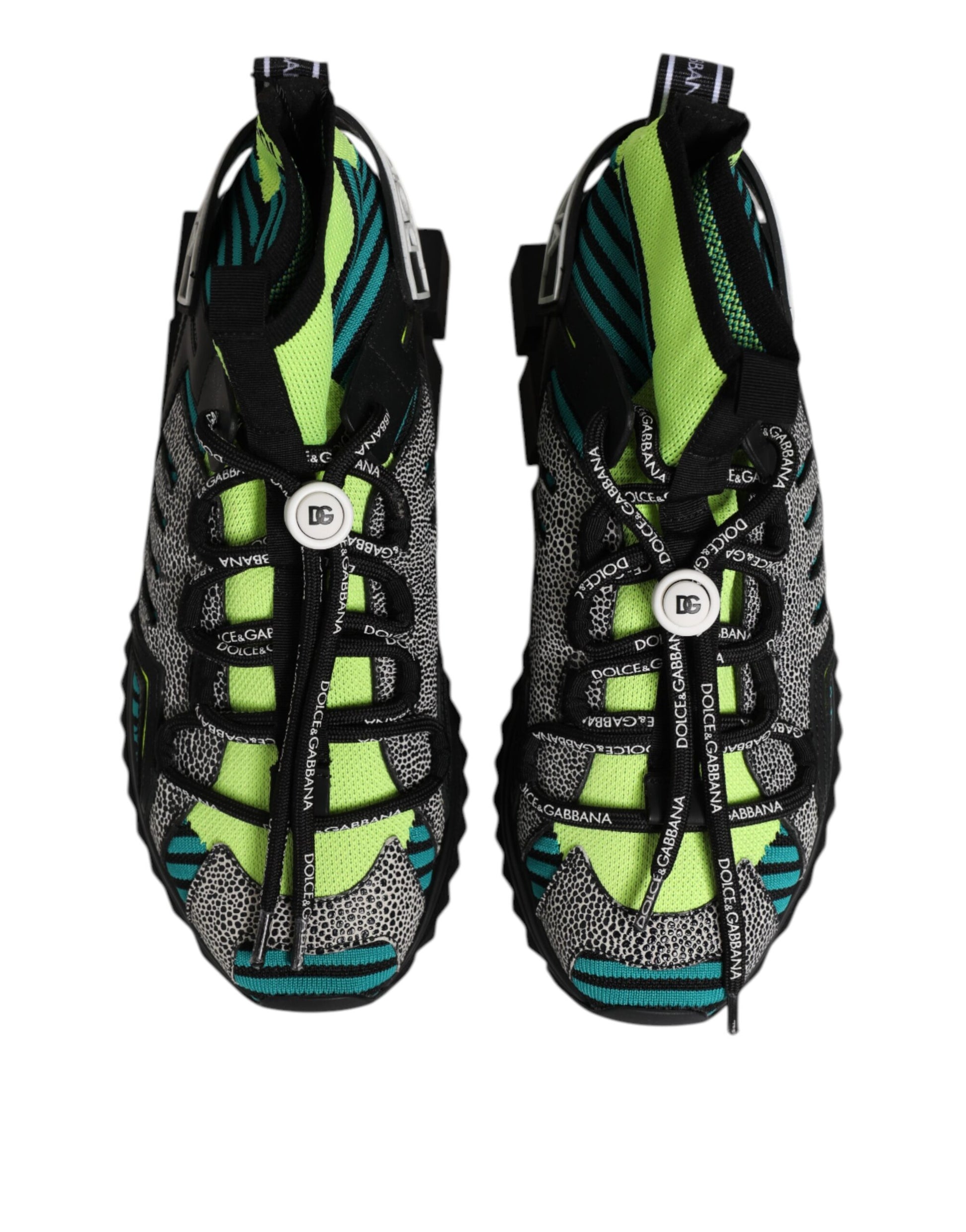 Pair of hiking shoes with laces