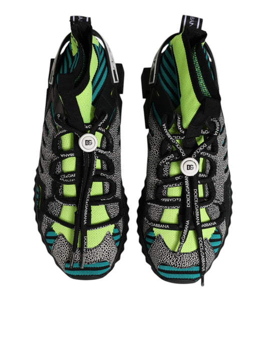 Pair of hiking shoes with laces