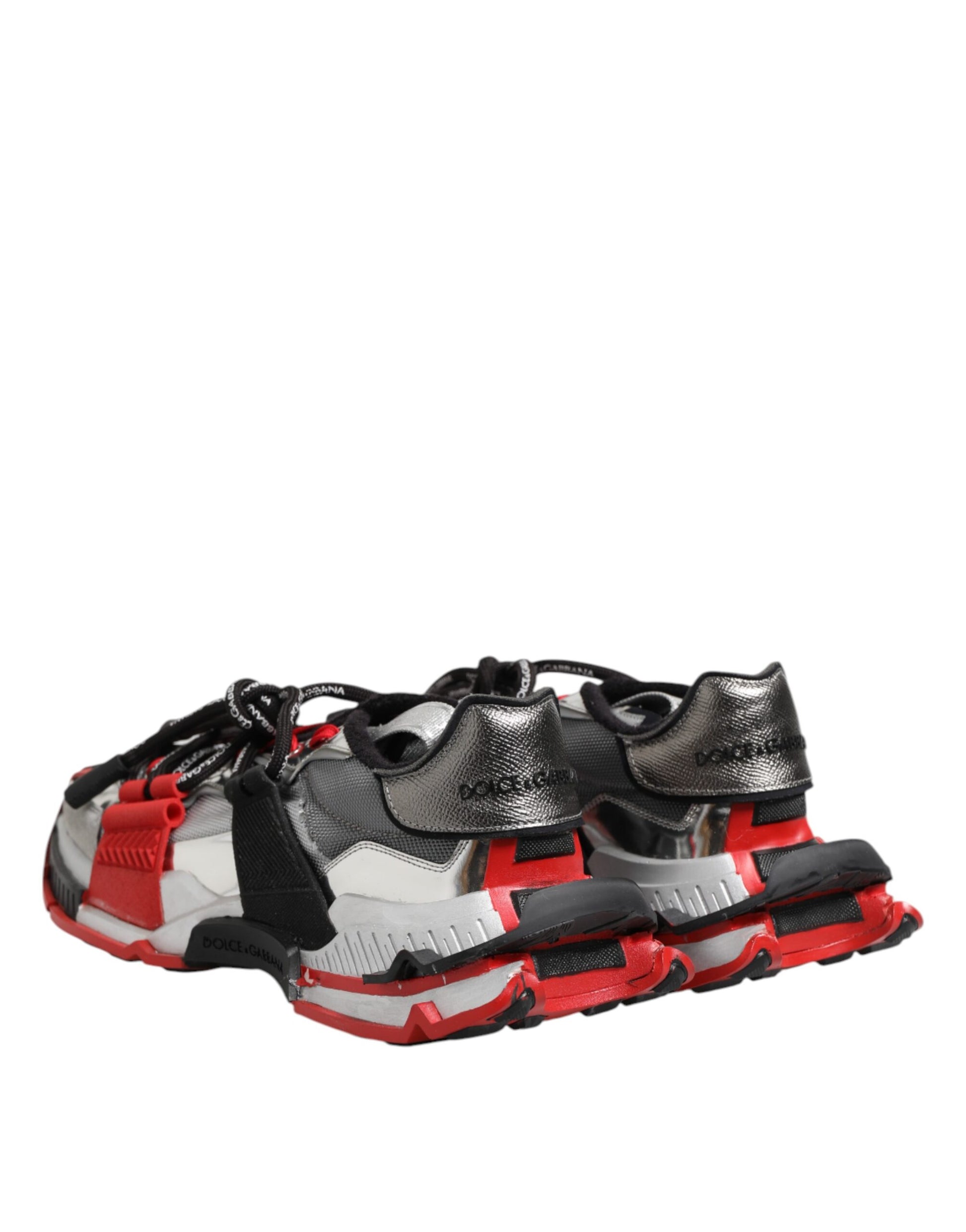 Red and black hiking shoes
