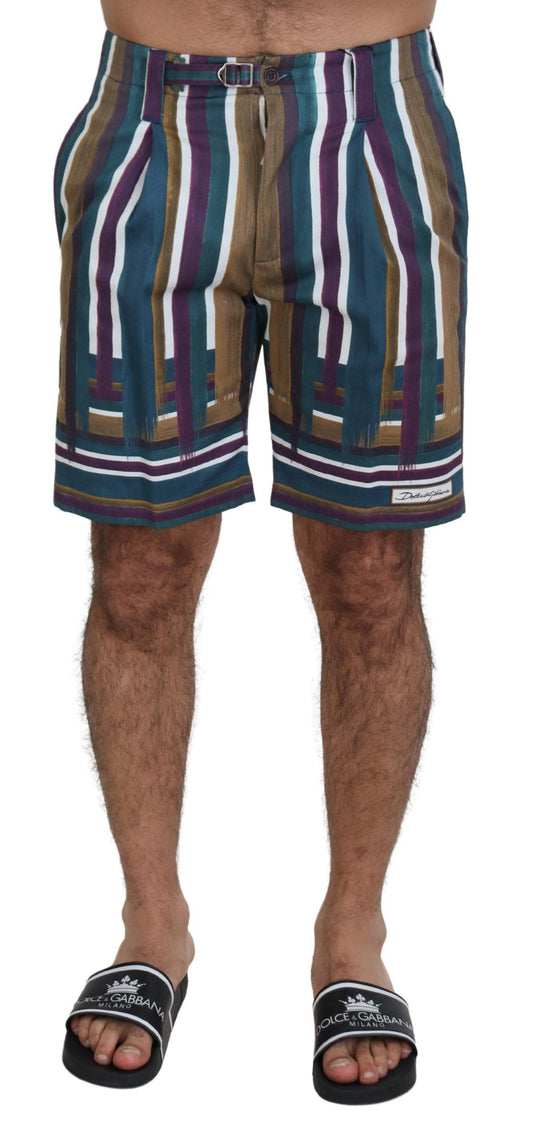 Men's swim trunks with stripes