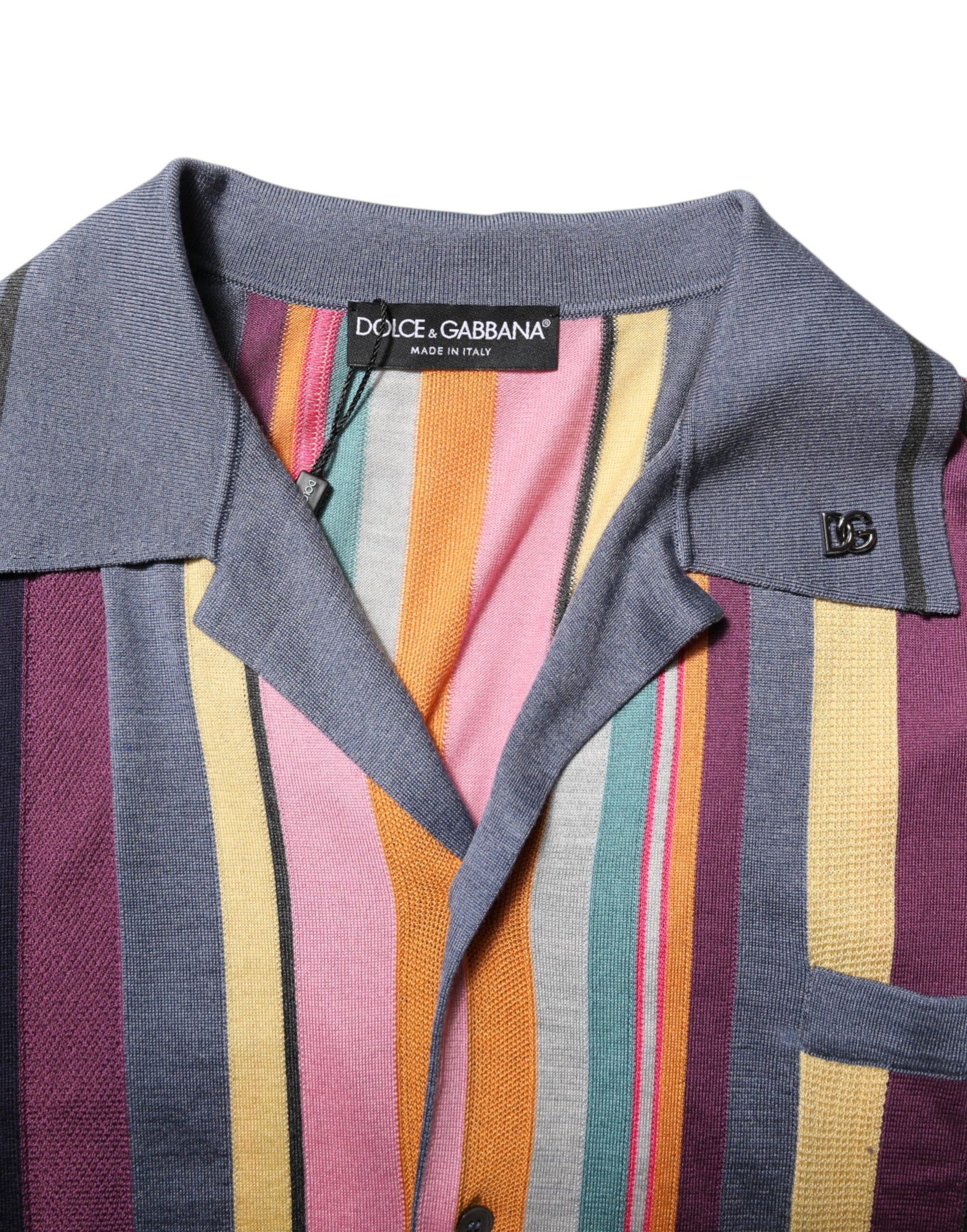Colorful striped shirt on a mannequin