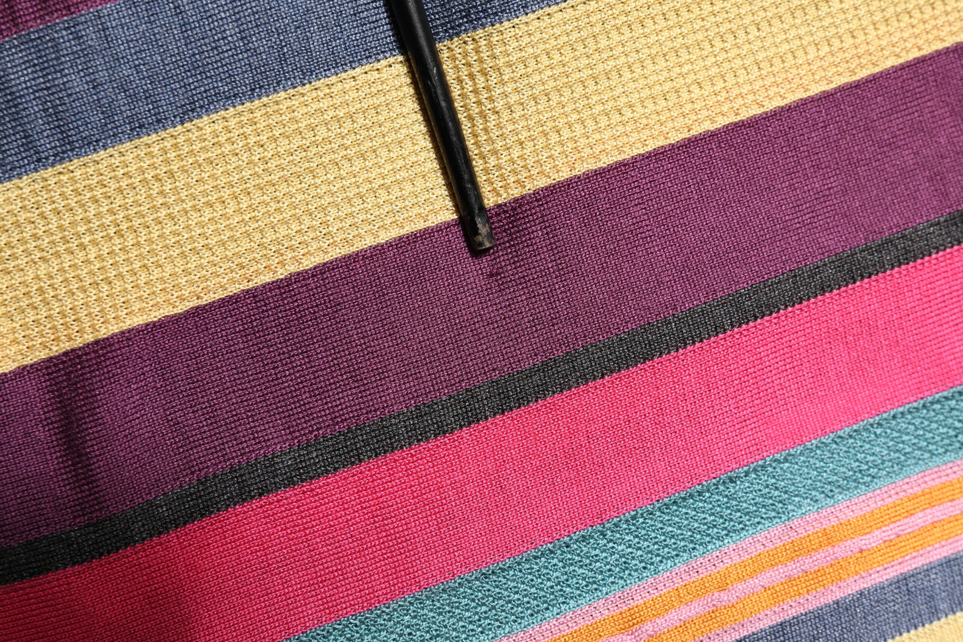 Colorful striped fabric