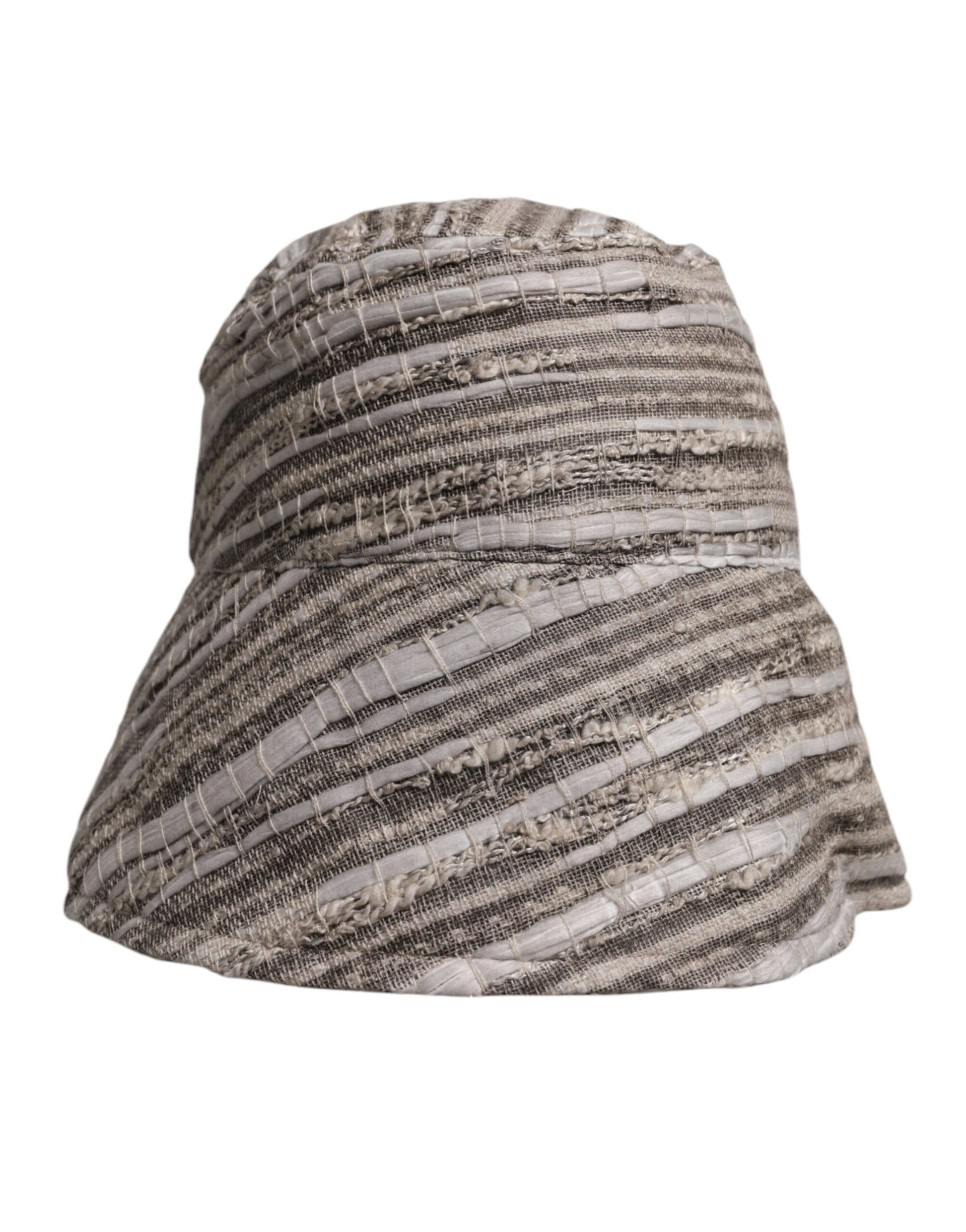 Knit hat with striped pattern