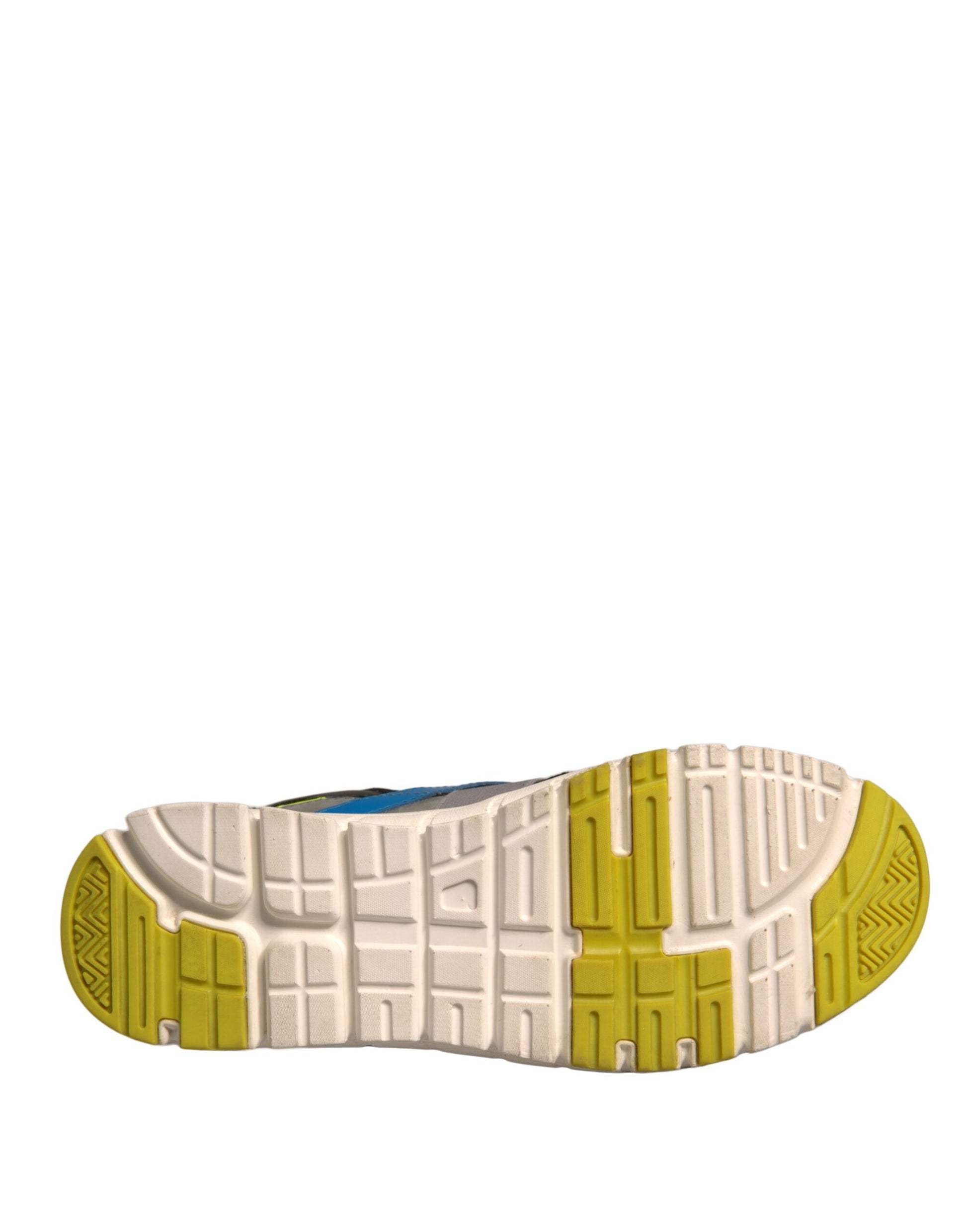 Yellow and white athletic shoe