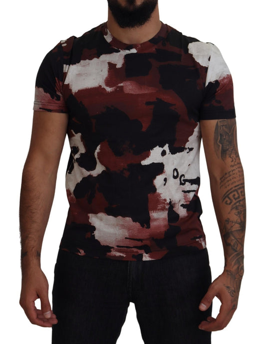 Man wearing a tie dye shirt
