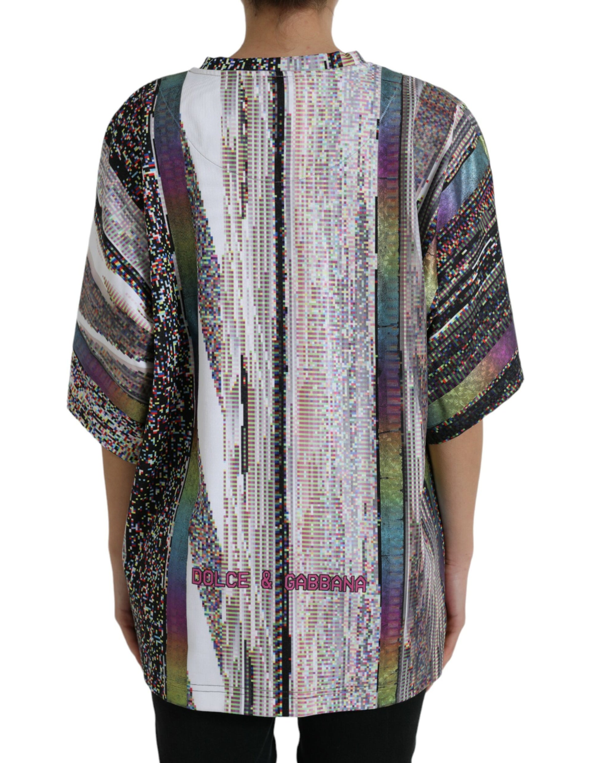 Colorful patchwork jacket with long sleeves