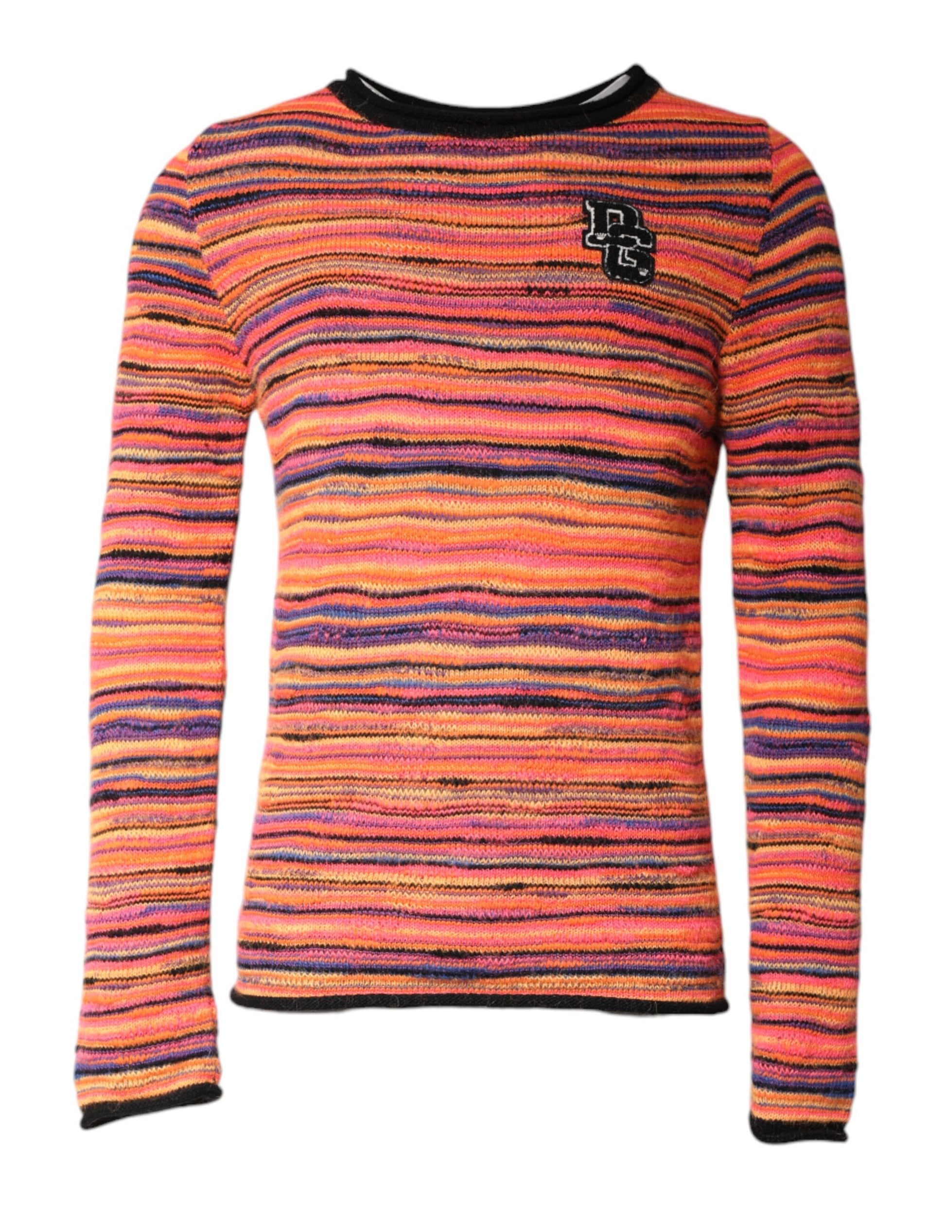 Long sleeve shirt with colorful stripes