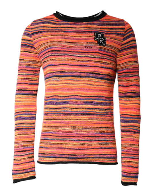 Long sleeve shirt with colorful stripes