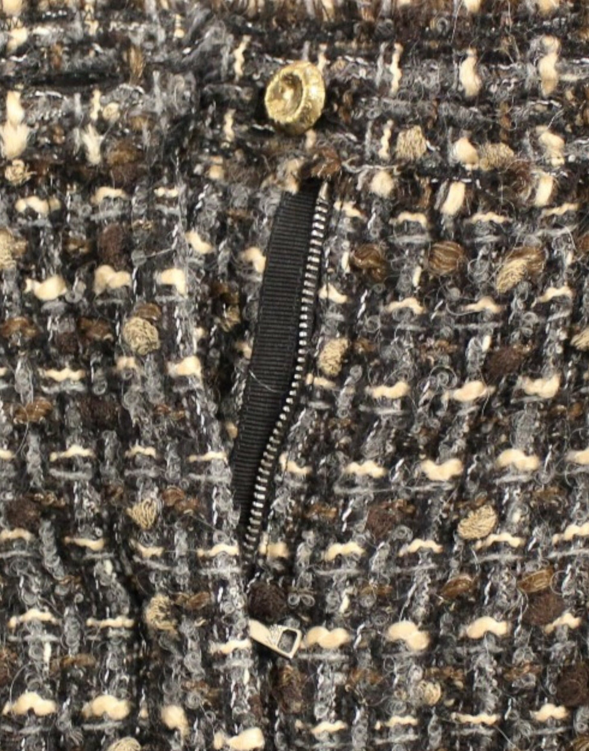 Zipper on a jacket