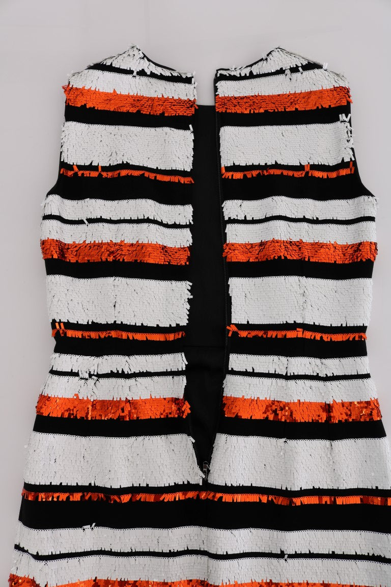 Black and orange striped vest