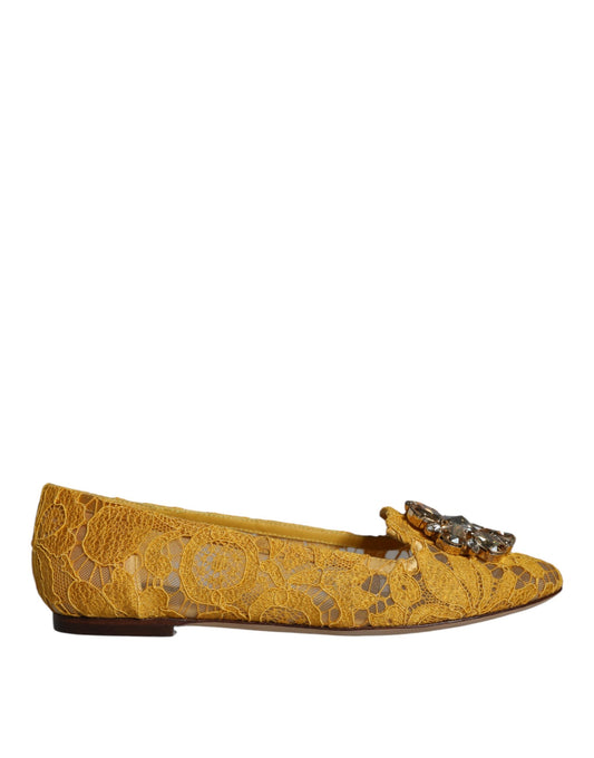 Gold embroidered women's flat shoe