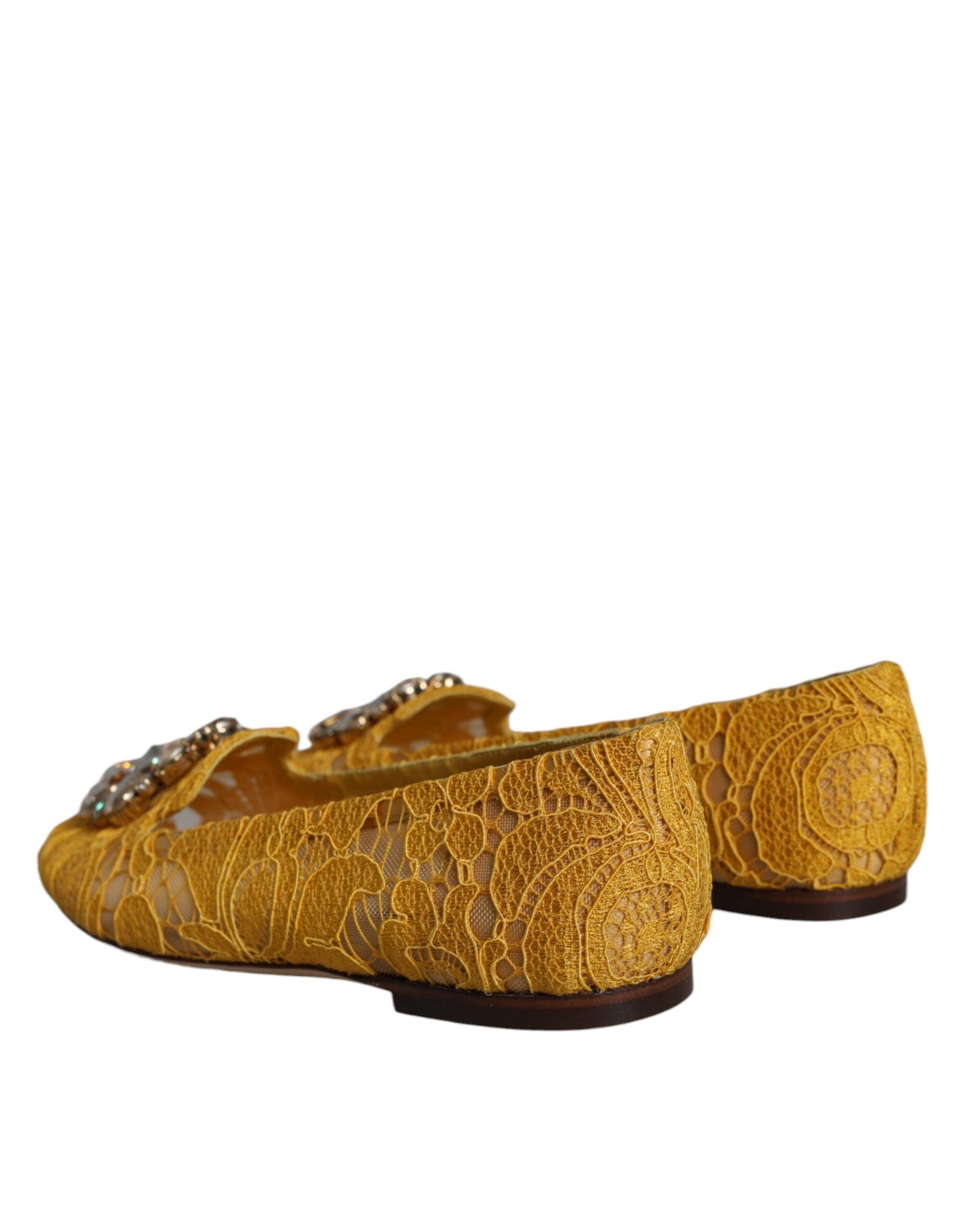 Pair of gold embroidered women's shoes