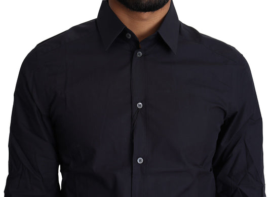 Black shirt with buttons on front