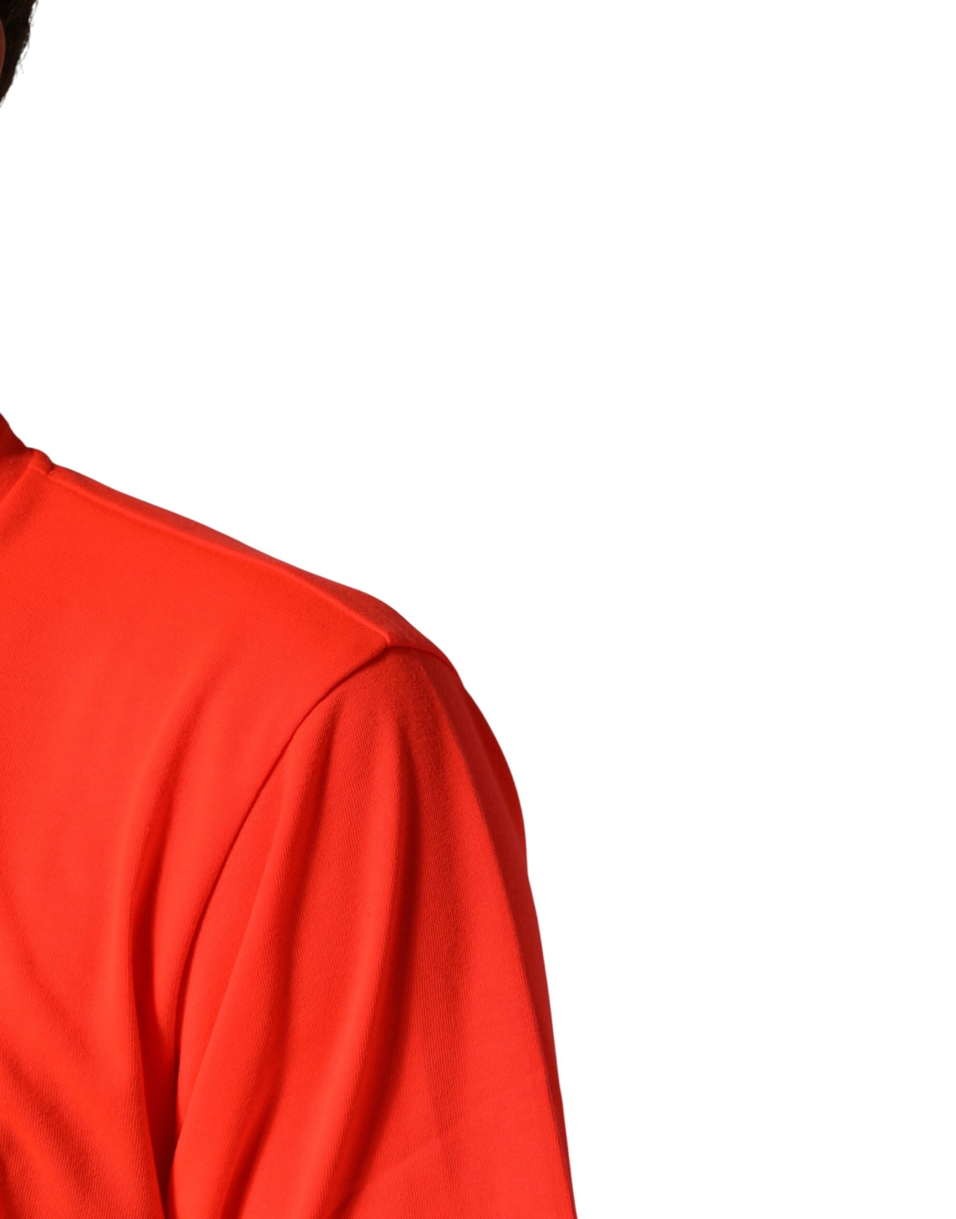 Red sleeve on a person's arm