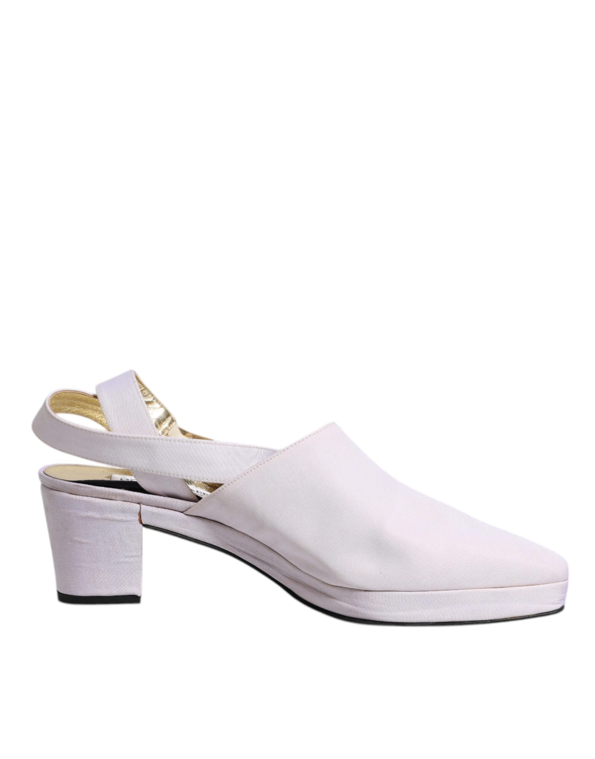 Pink women's flat sandal with strap over toe