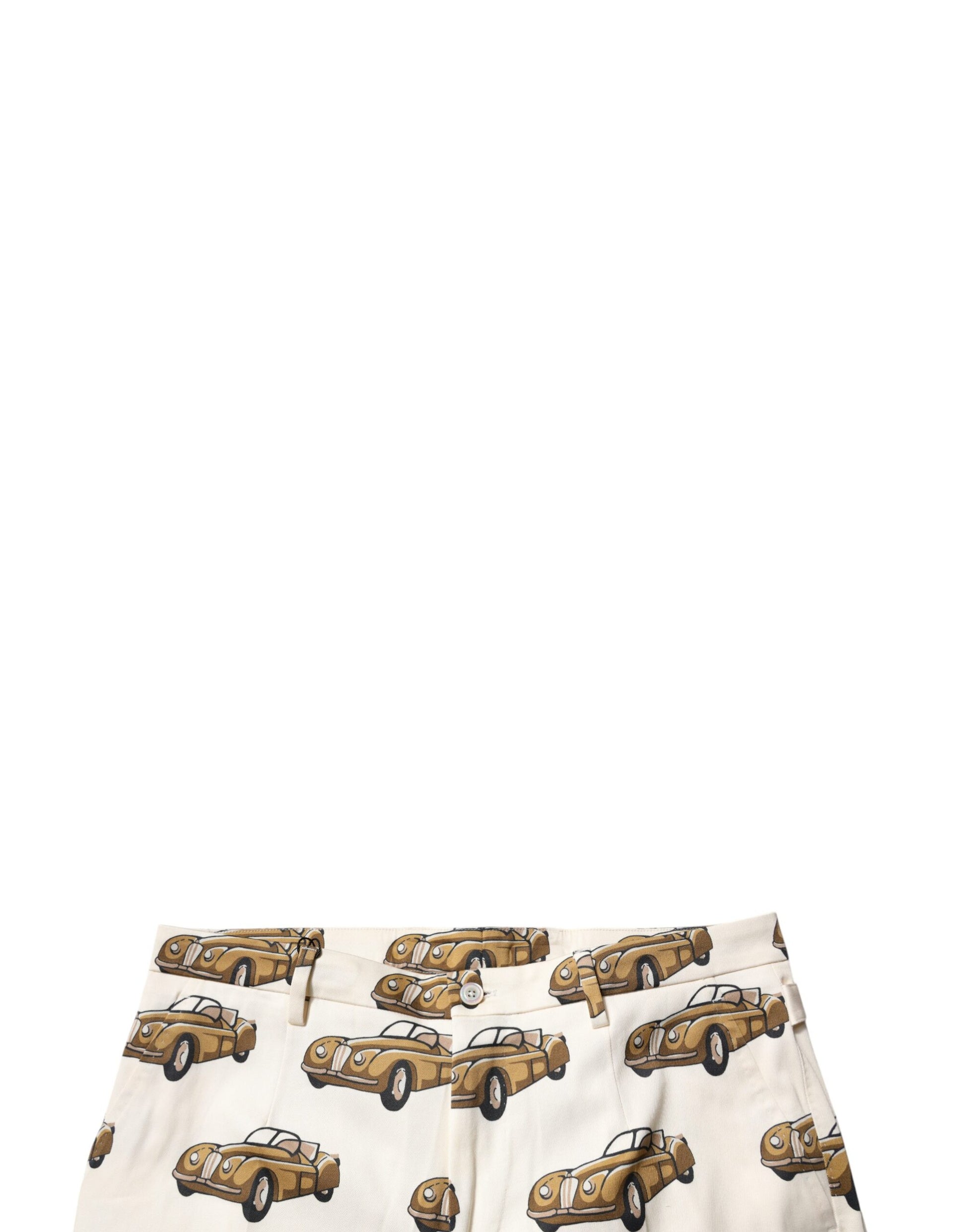 Shorts with a pattern of cars on them