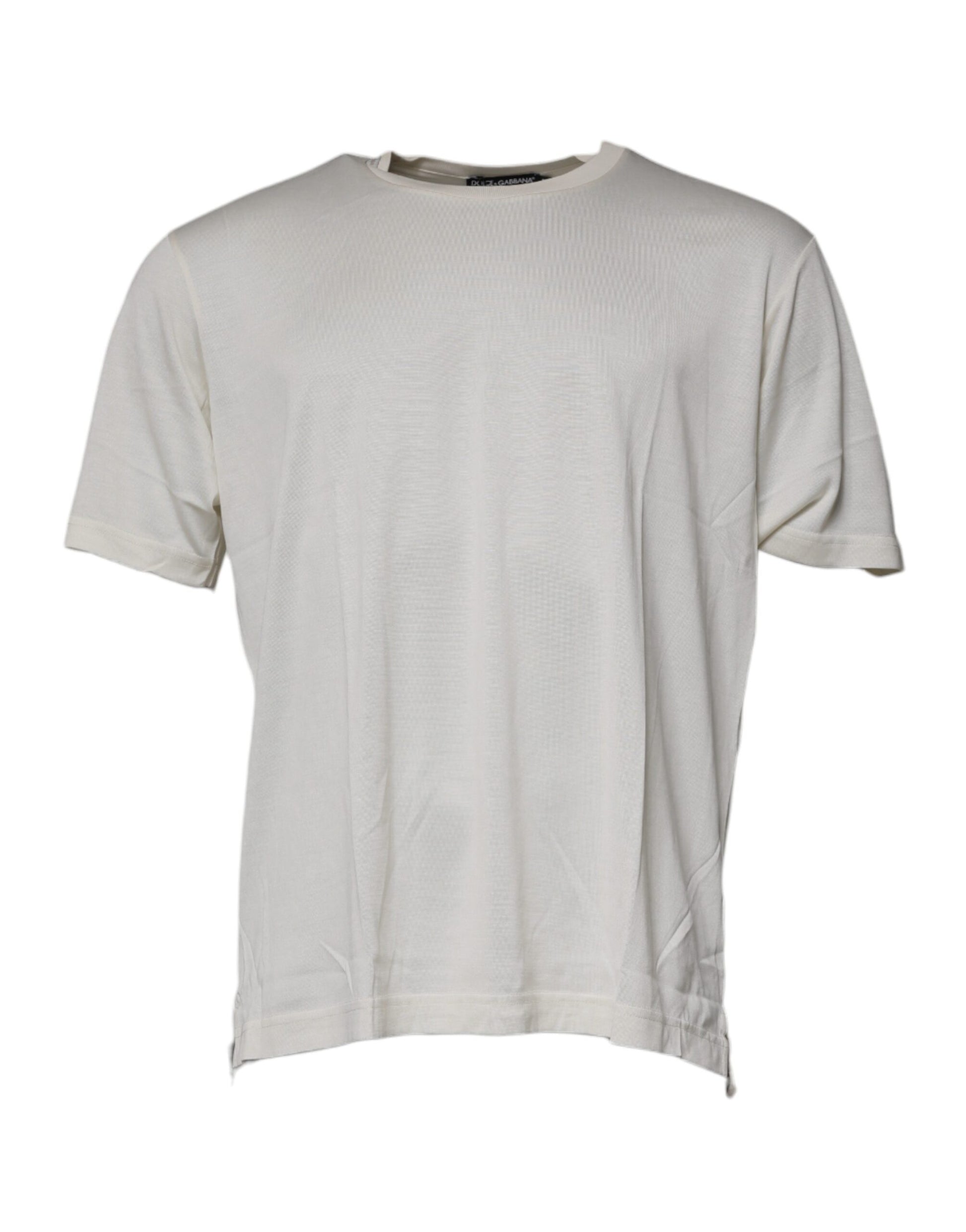 White short sleeve t-shirt on hanger